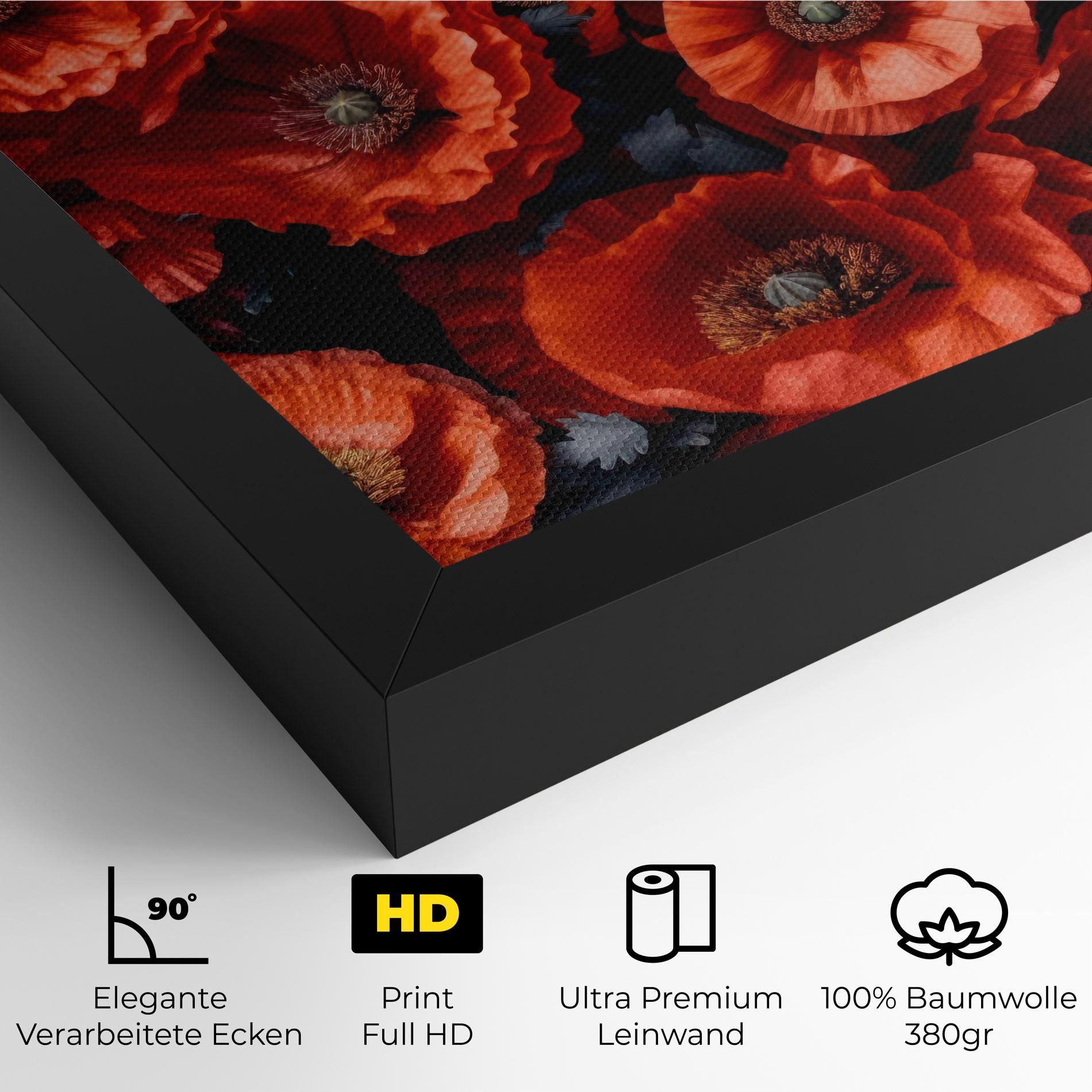 Black Red Poppies mockup 4