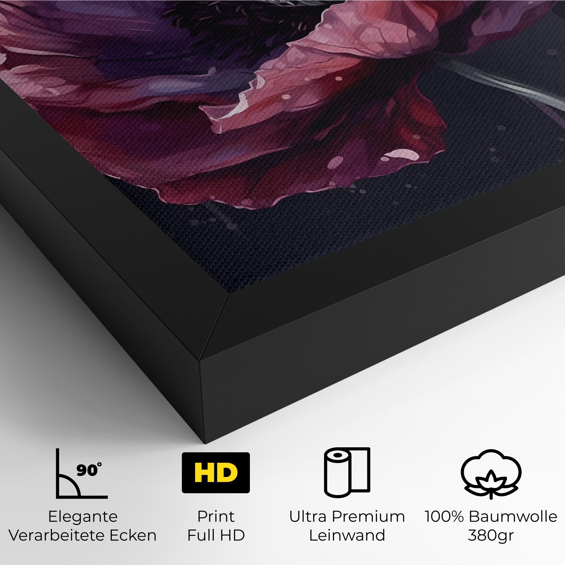 Leinwandbild Light Purple Poppy mockup 4