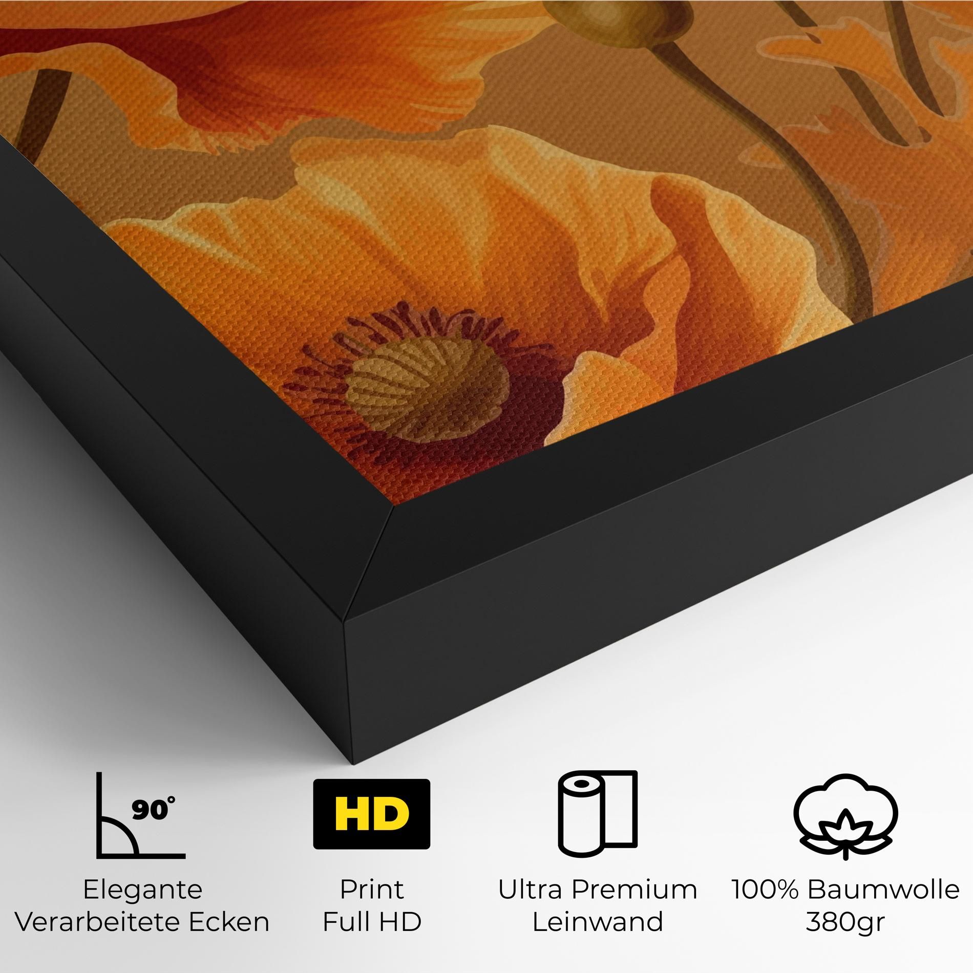 Pastel Orange Poppy mockup 4