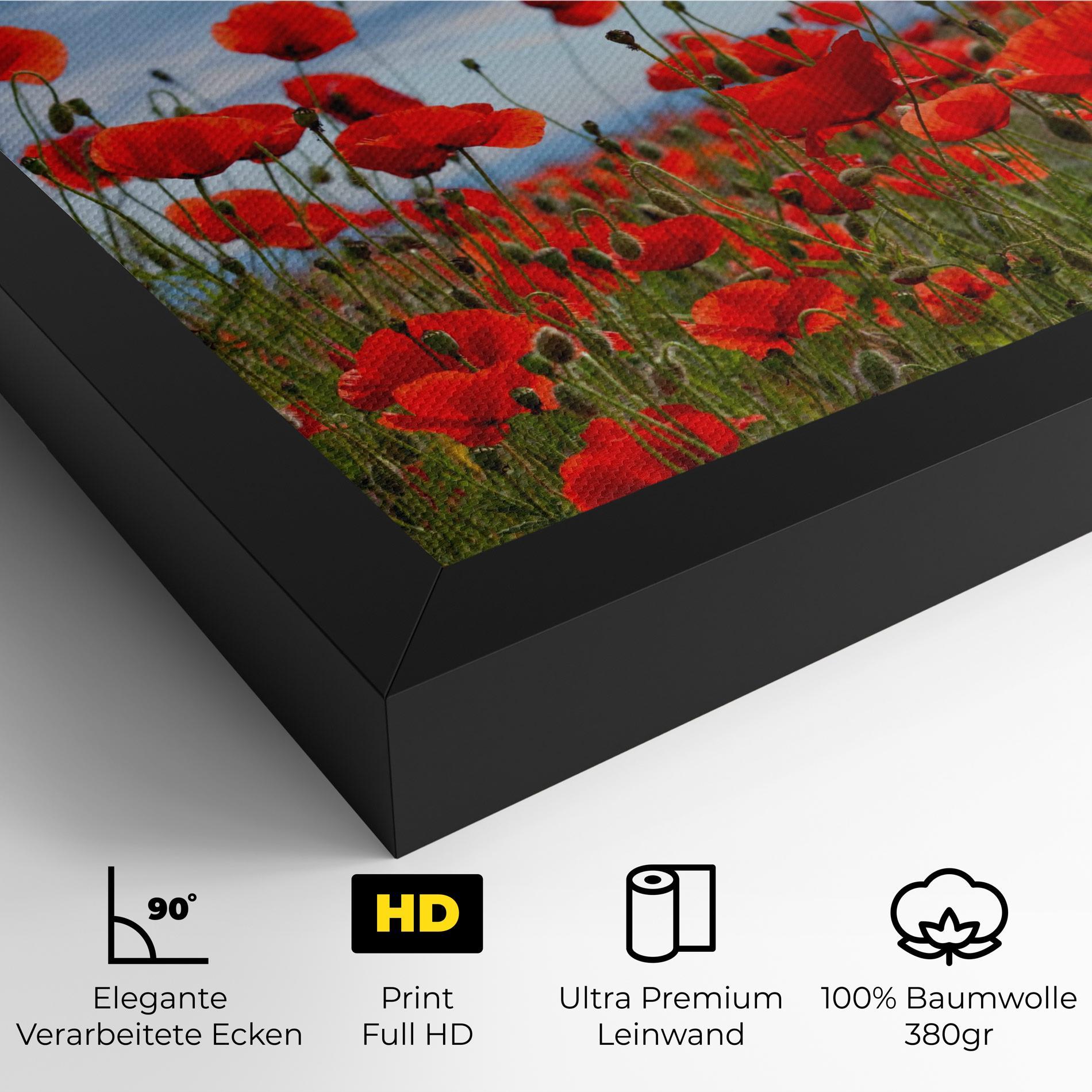 Leinwandbild Poppy Field mockup 4