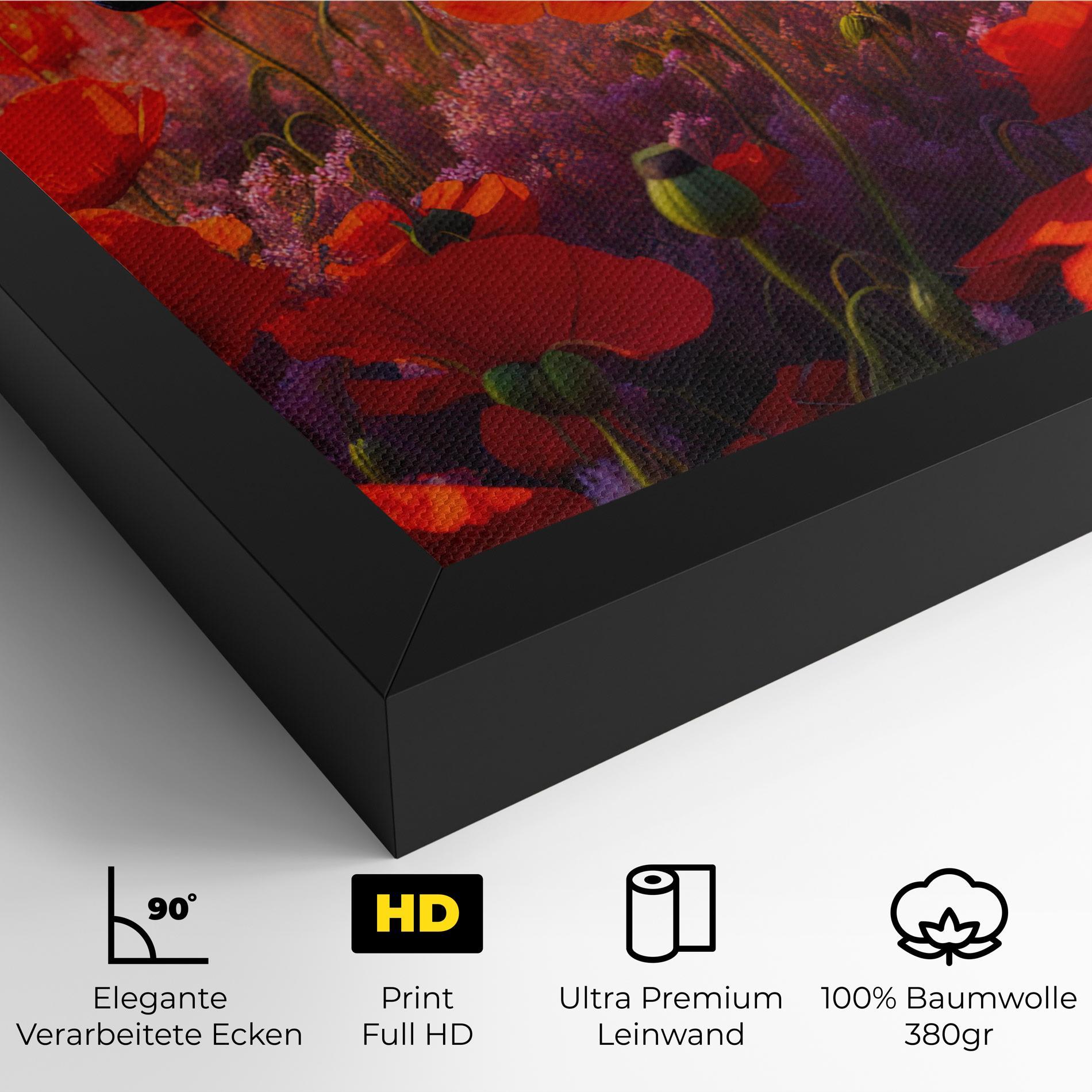 Leinwandbild Wild Poppies mockup 4