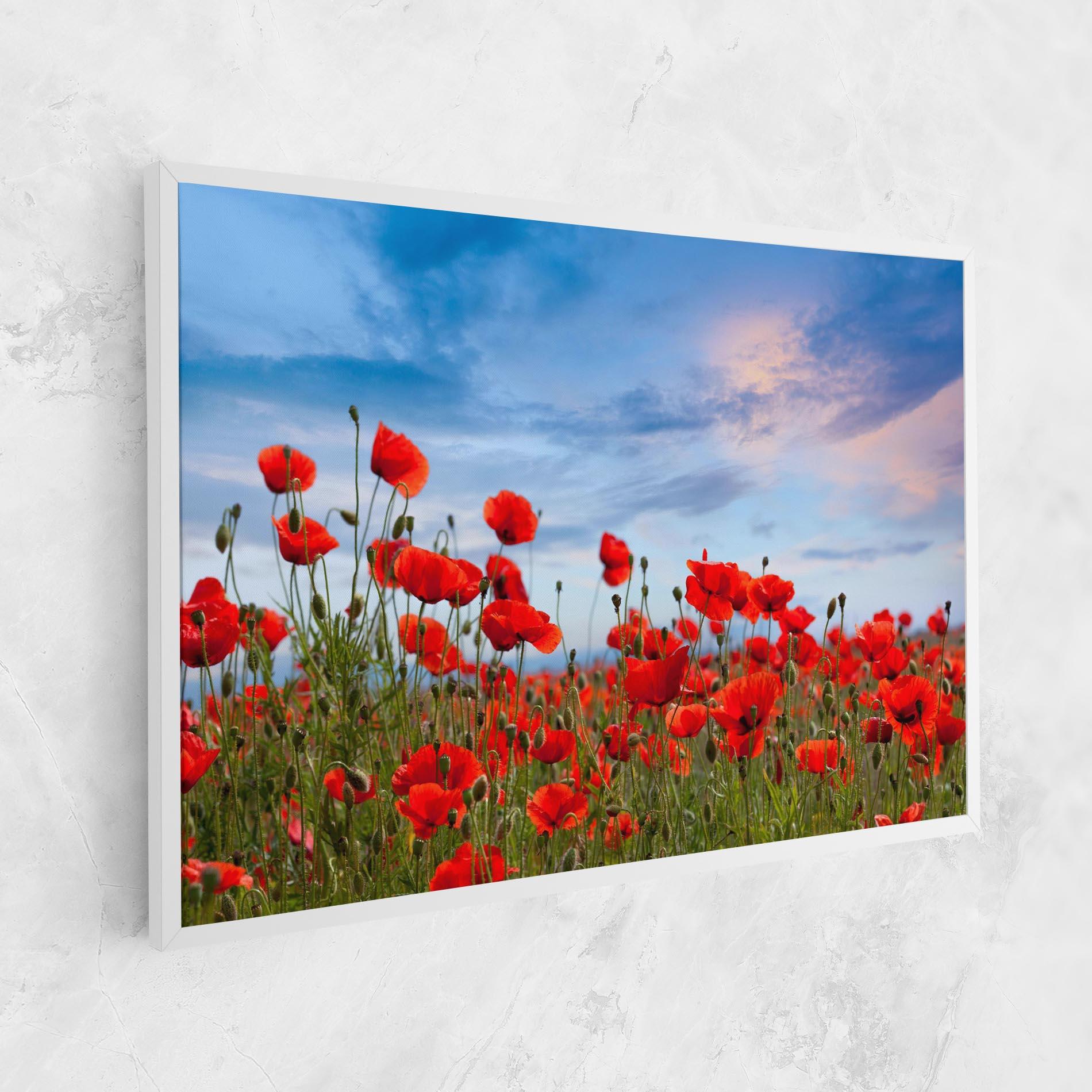Leinwandbild Poppy Field mockup 1
