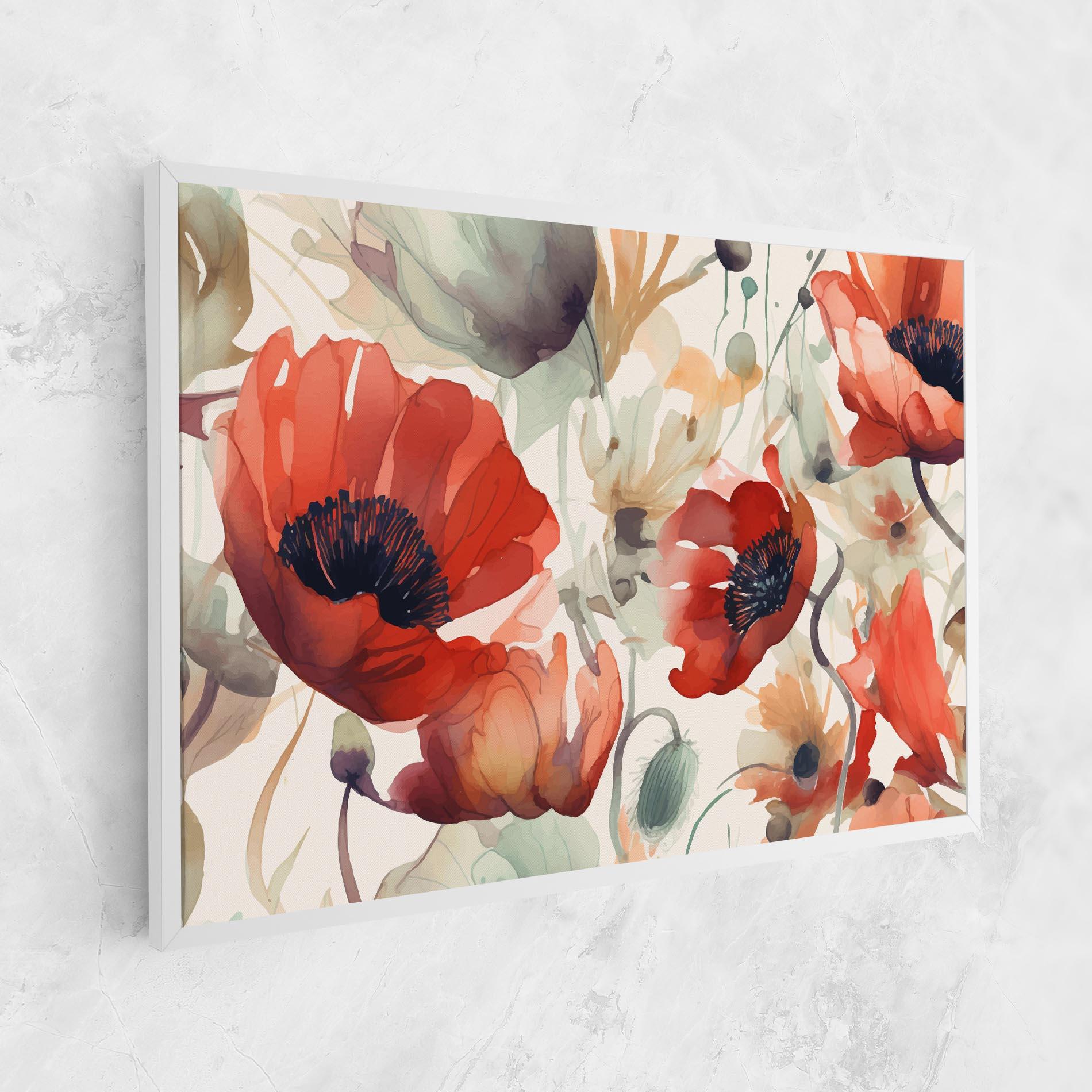 Leinwandbild Poppy Red Cream mockup 1