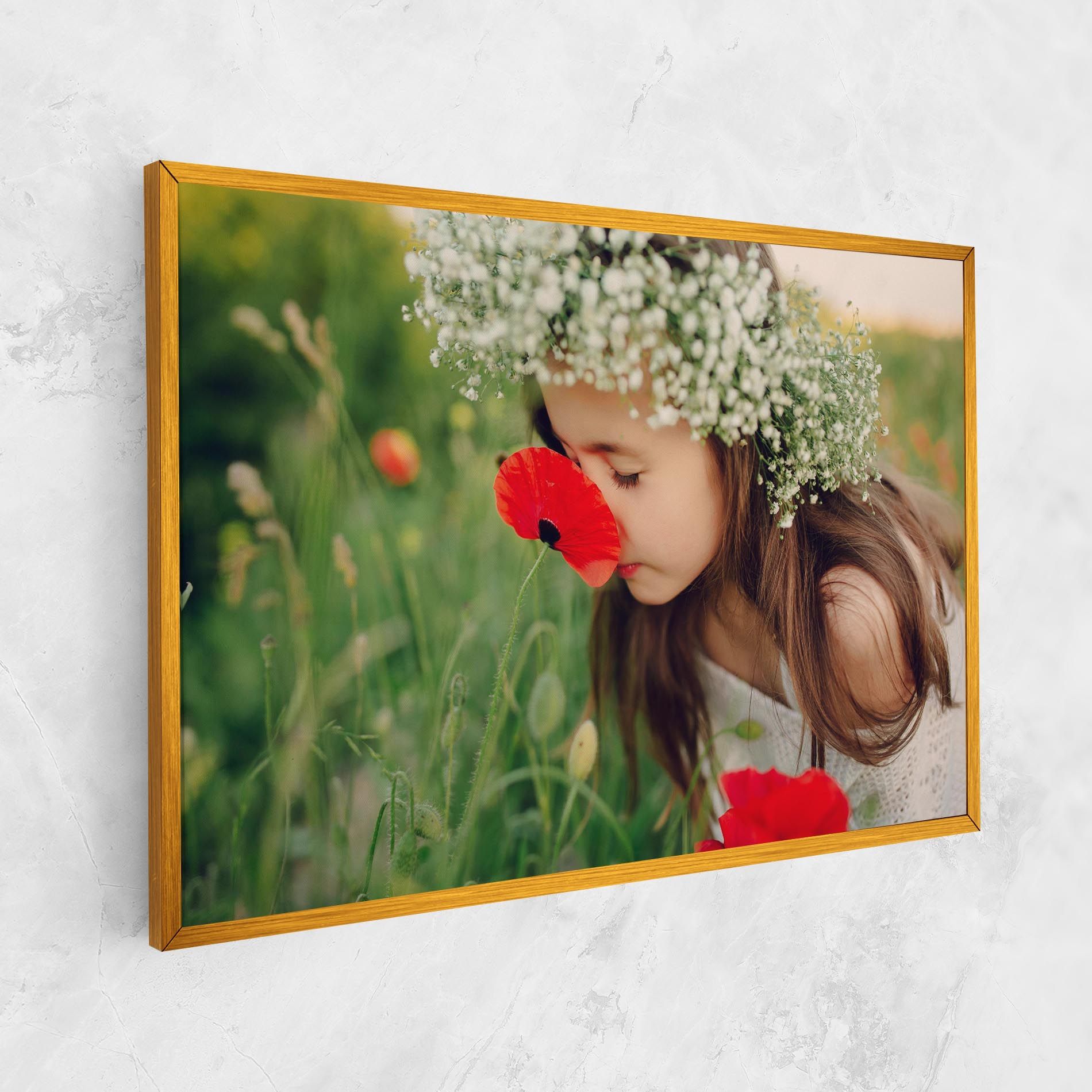 Girl With Poppies mockup 1