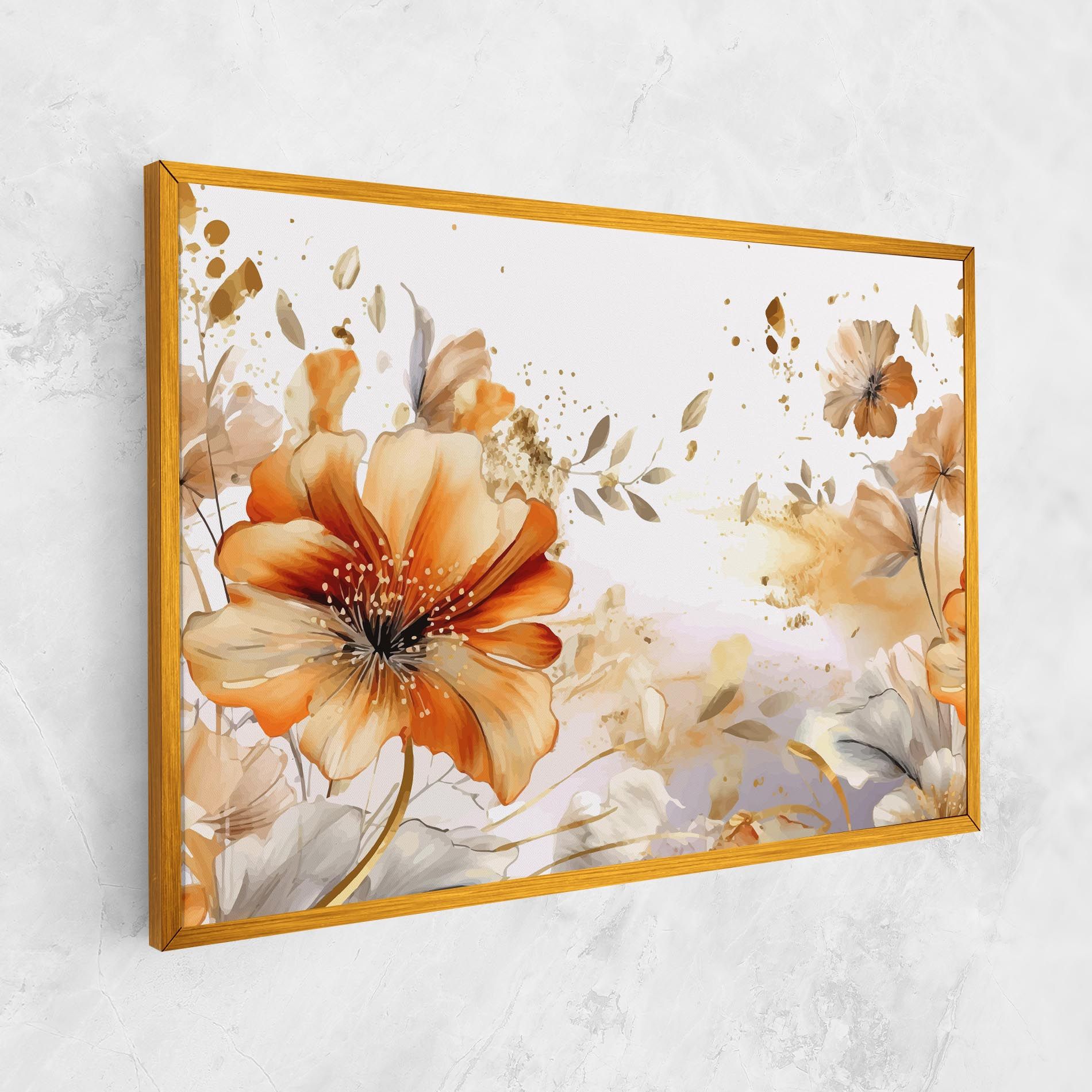 Gold Orange Poppy mockup 1