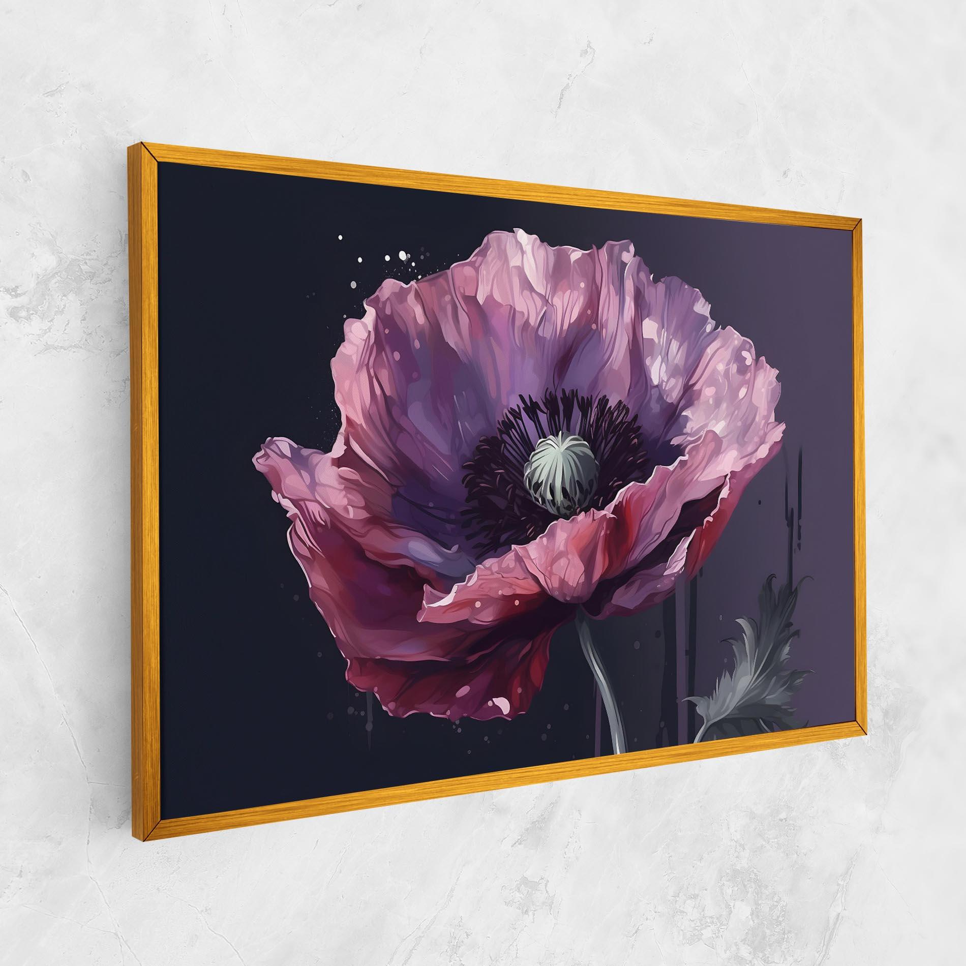 Leinwandbild Light Purple Poppy mockup 1