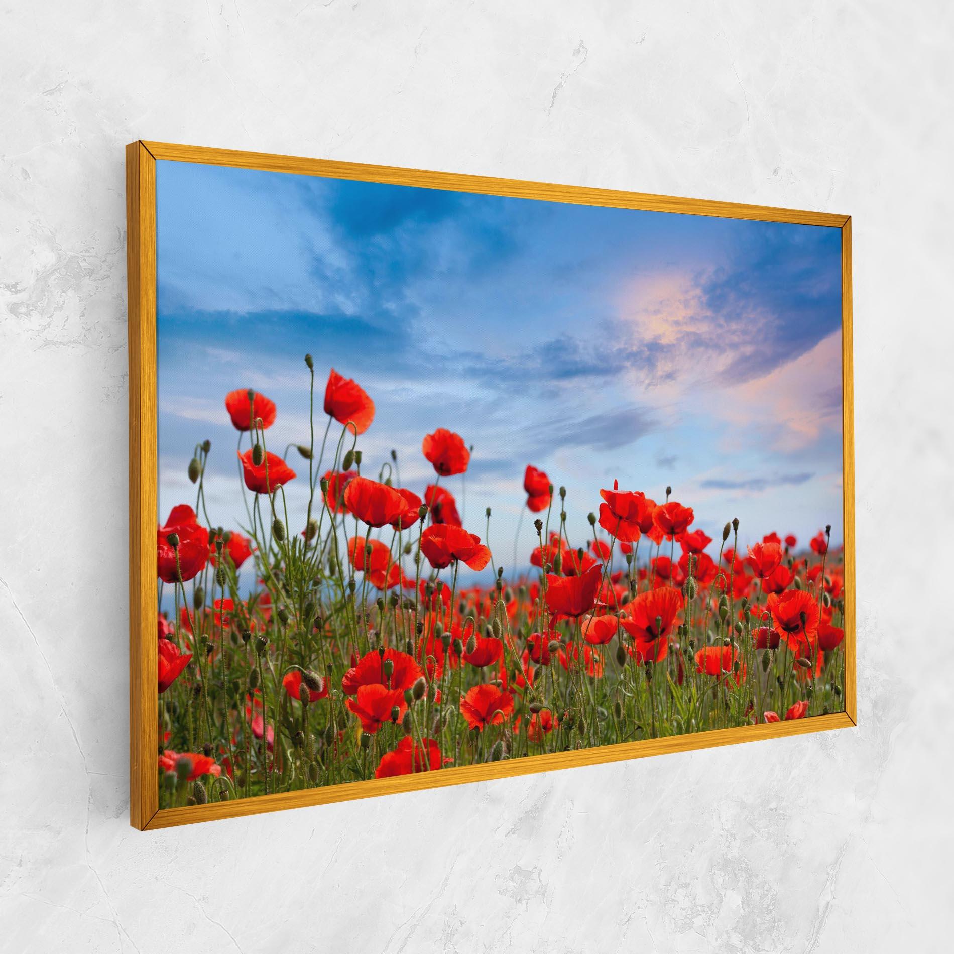 Leinwandbild Poppy Field mockup 1