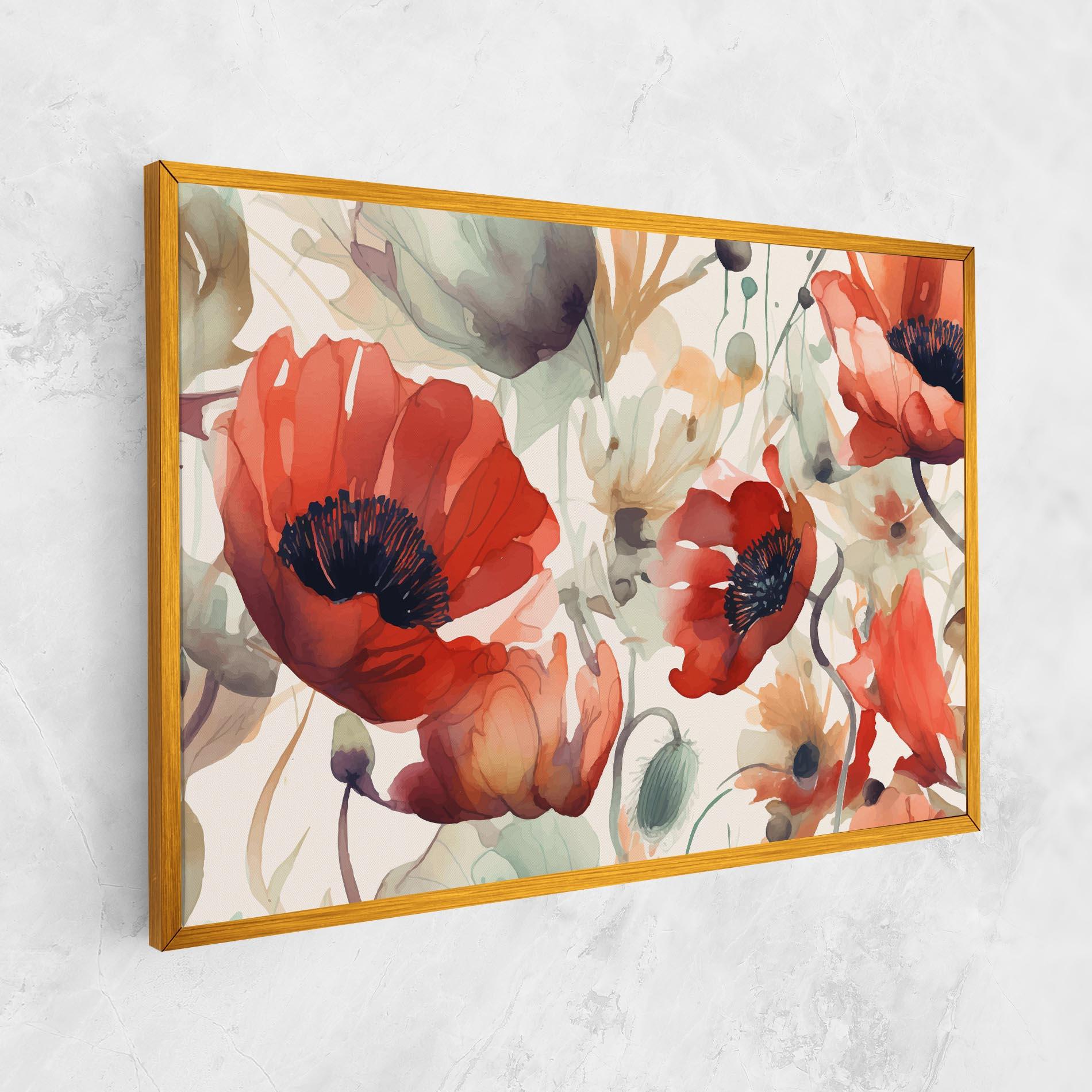 Leinwandbild Poppy Red Cream mockup 1