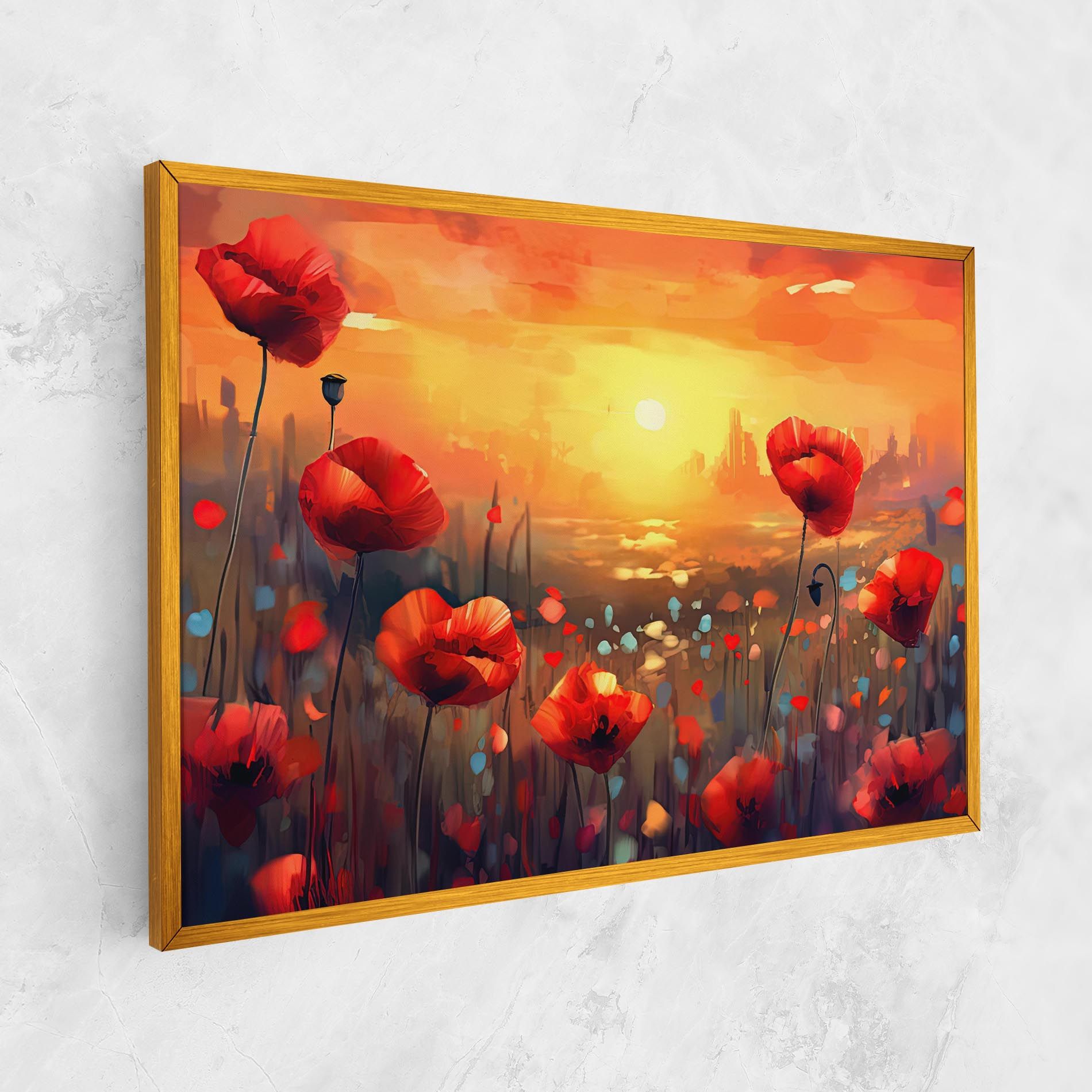 Sunrise Painting Poppies mockup 1