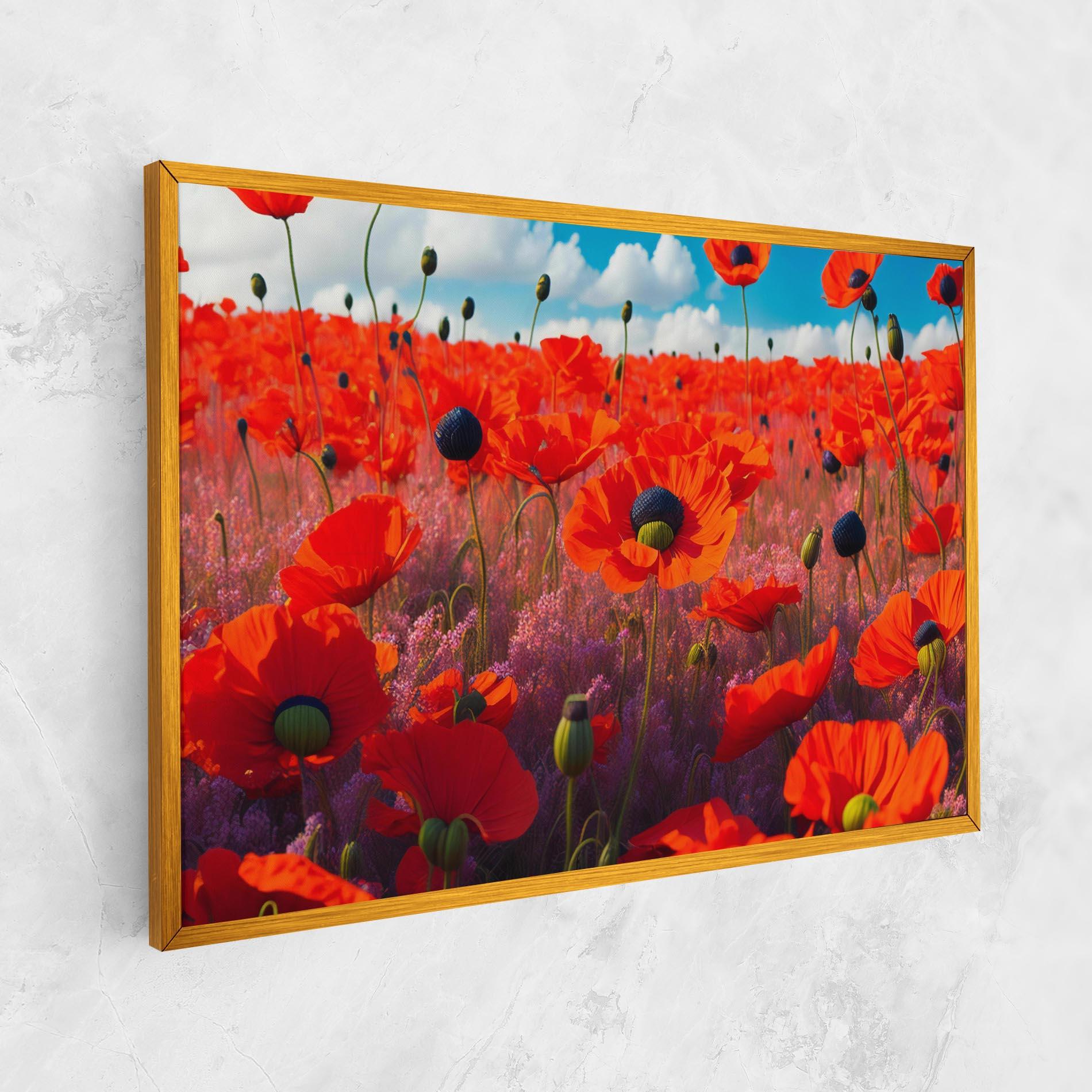 Leinwandbild Wild Poppies mockup 1