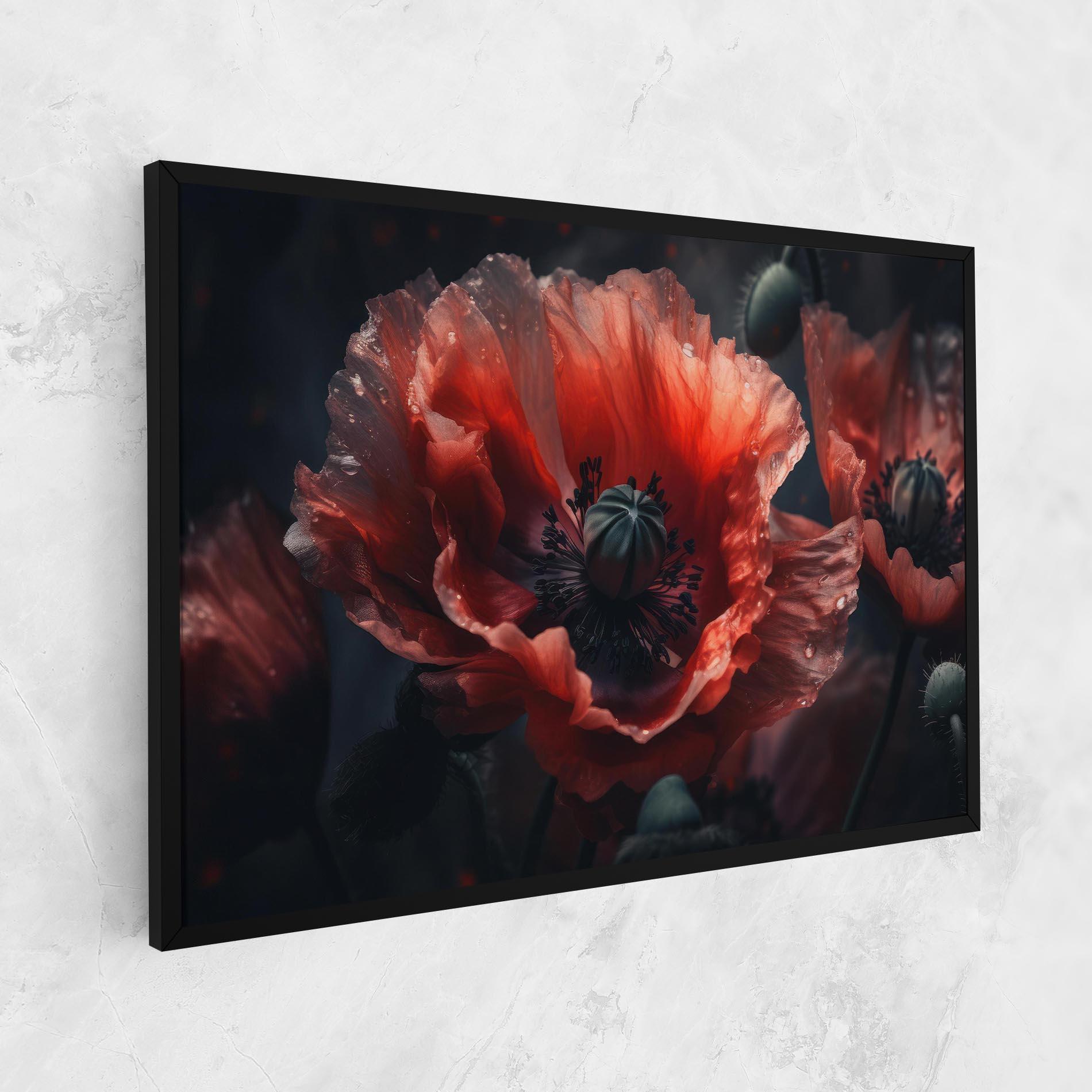 Leinwandbild Dark Shade Poppy mockup 1