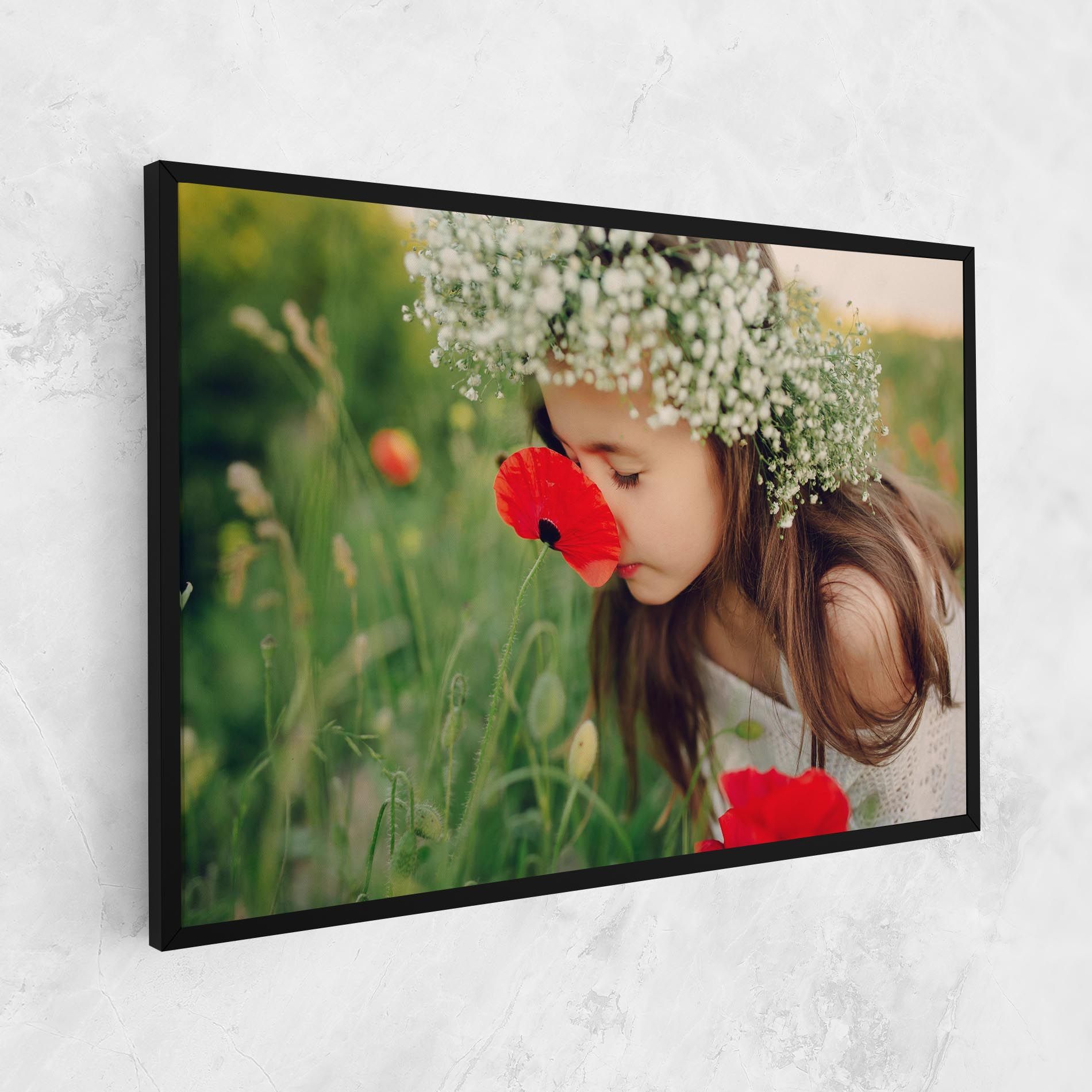 Girl With Poppies mockup 1