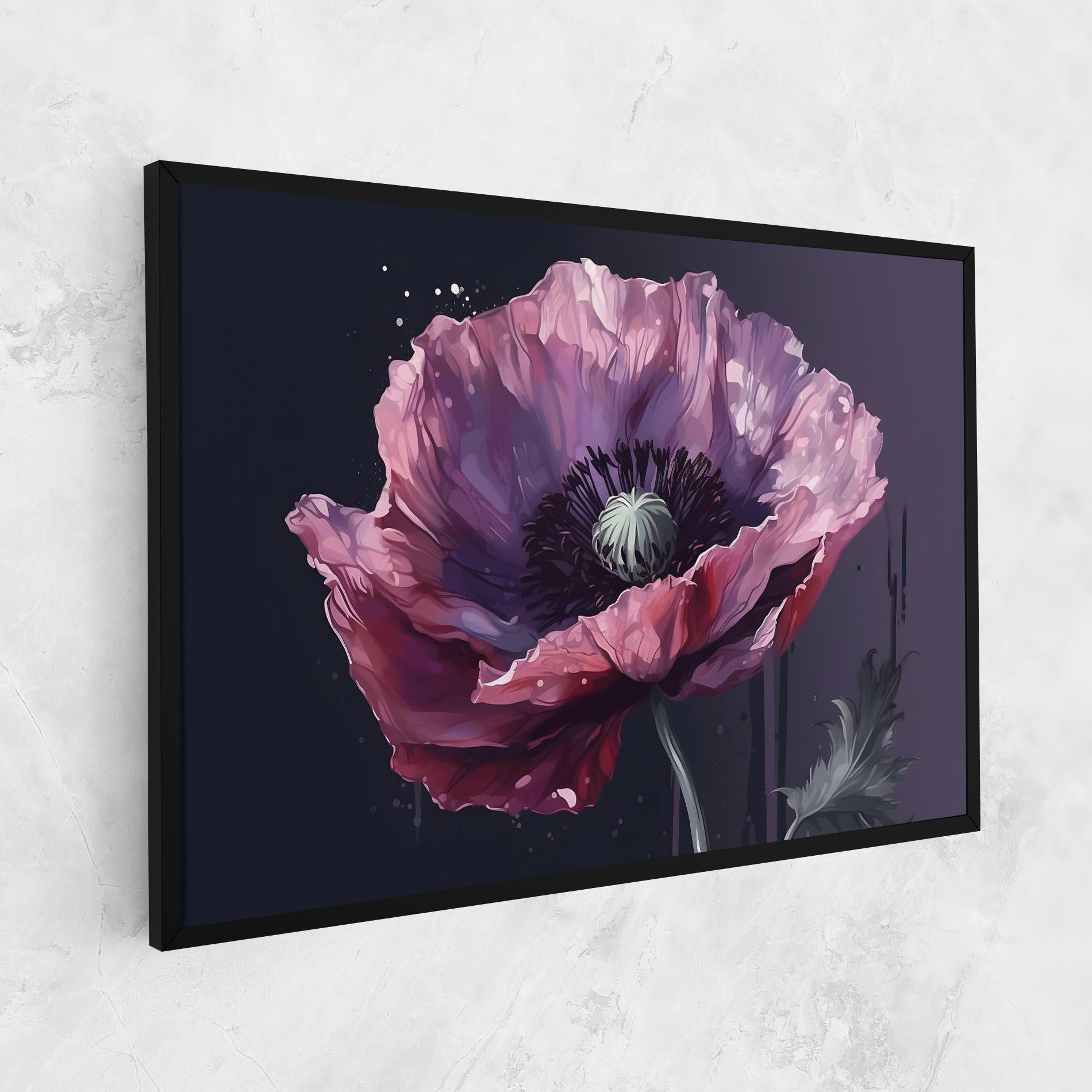 Leinwandbild Light Purple Poppy mockup 1