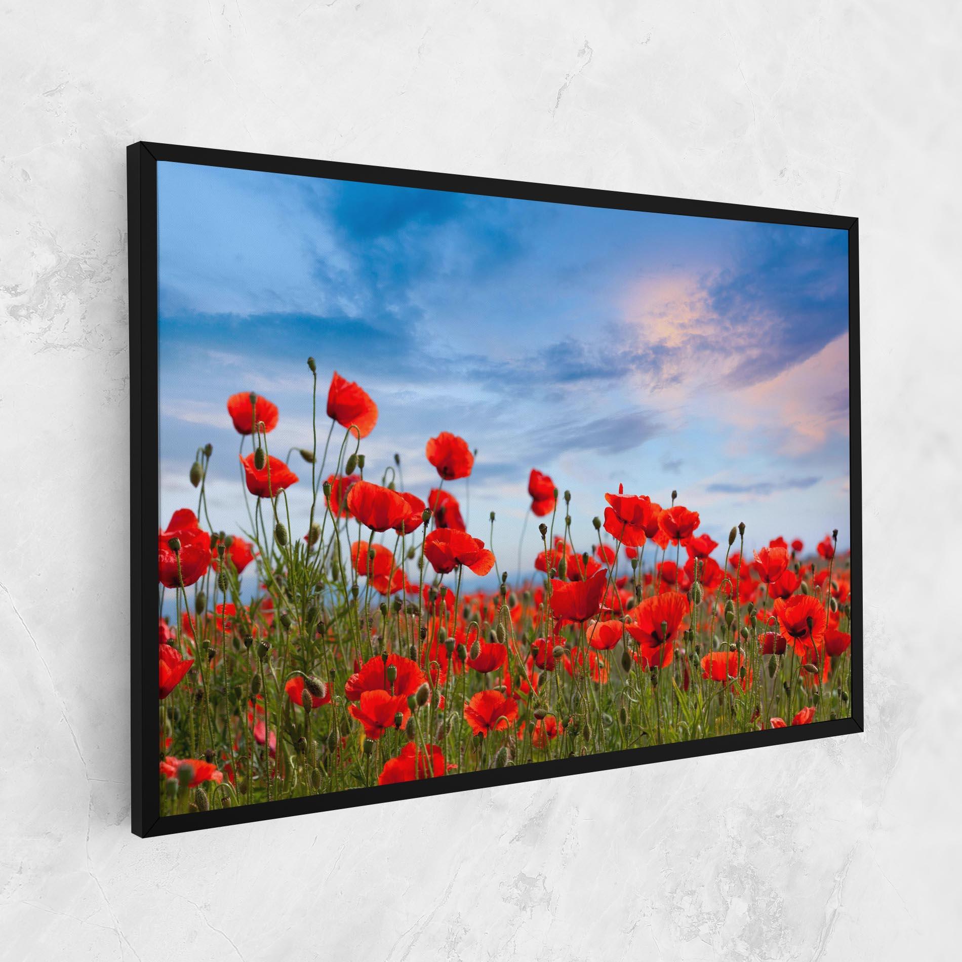 Leinwandbild Poppy Field mockup 1