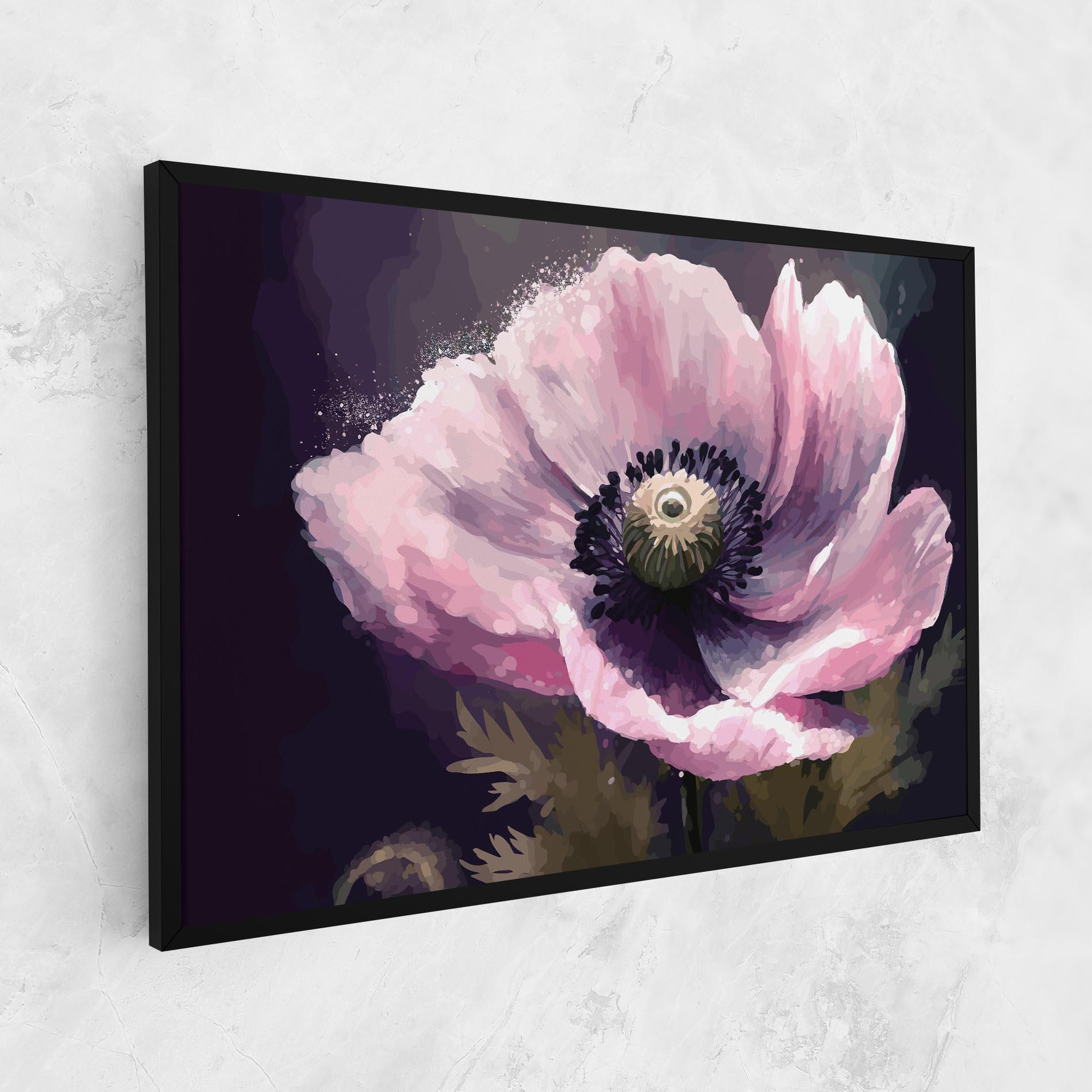 Leinwandbild Pretty Pink Poppy mockup 1