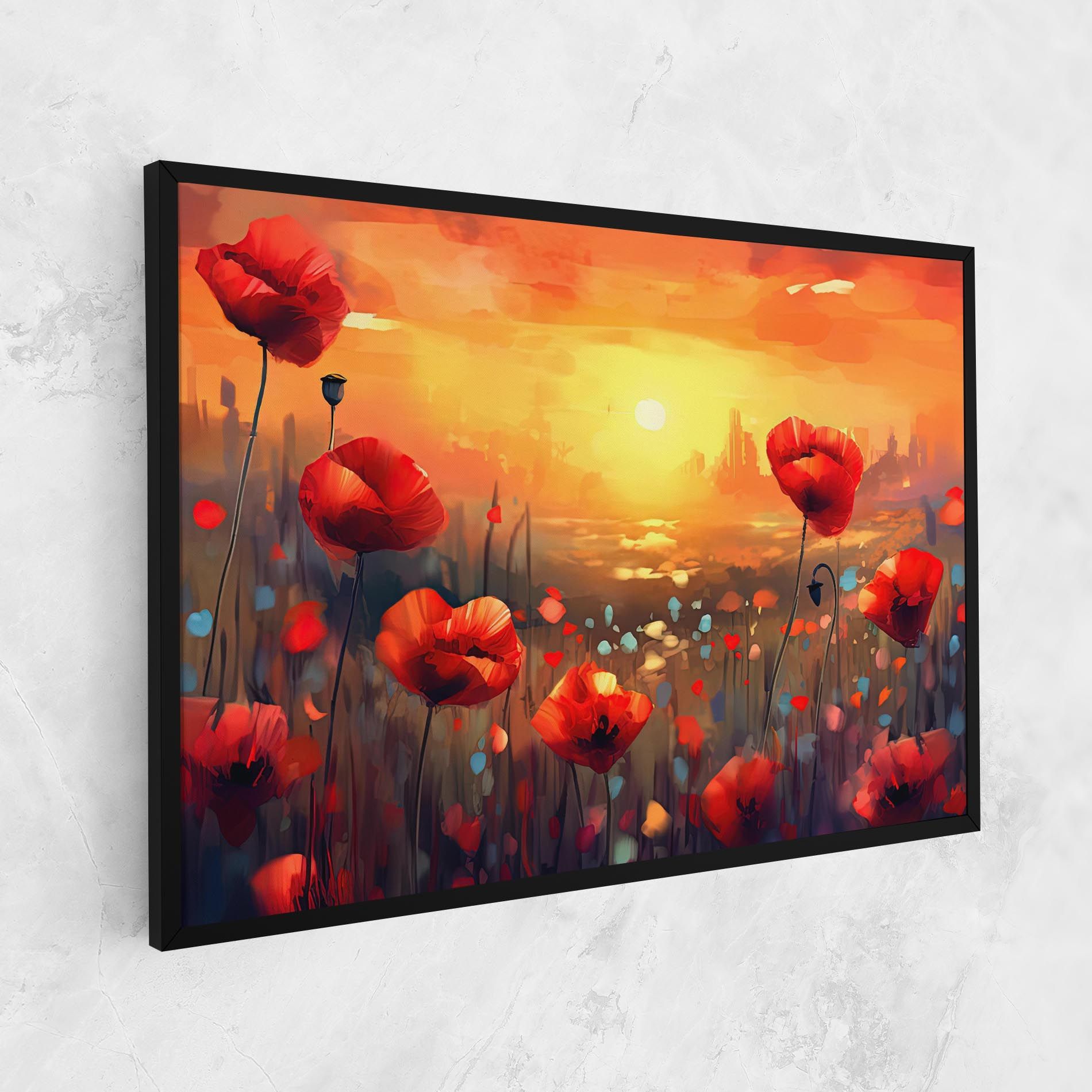 Sunrise Painting Poppies mockup 1