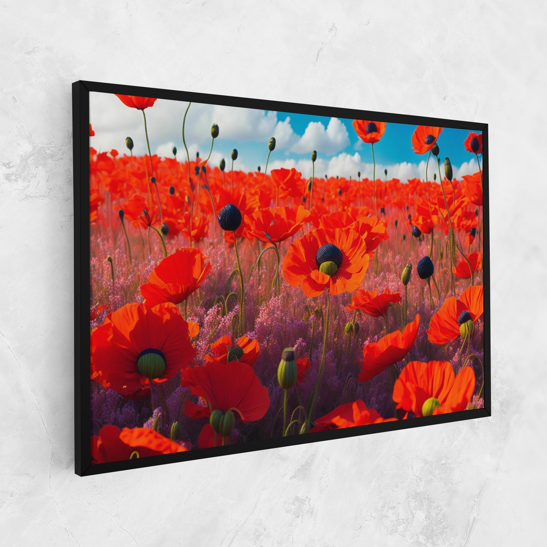 Leinwandbild Wild Poppies mockup 1