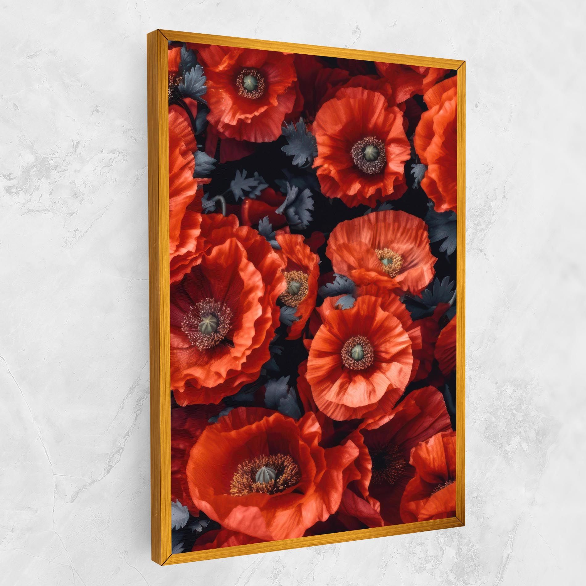 Black Red Poppies mockup 1