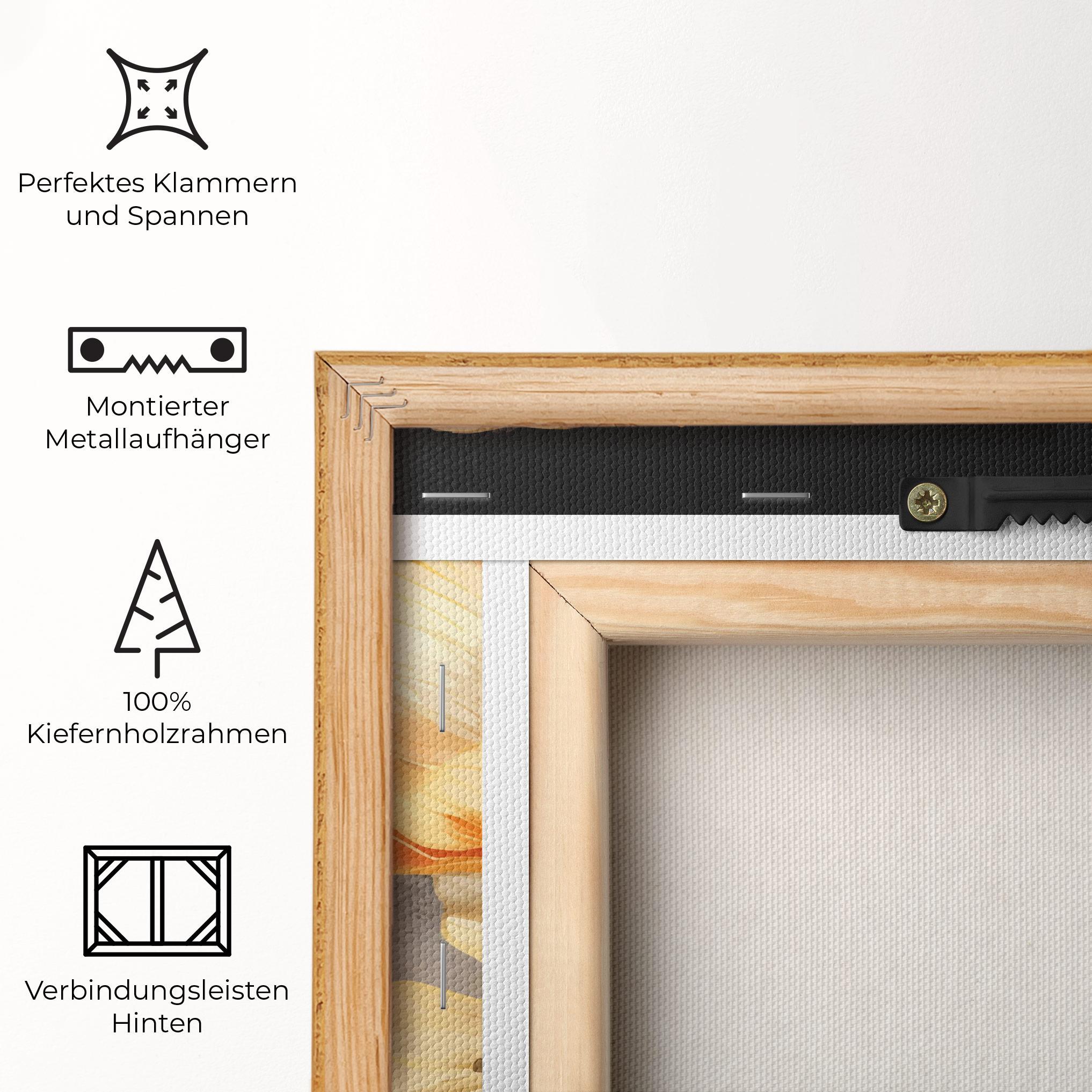 Leinwandbild Gold Poppy Black mockup 5