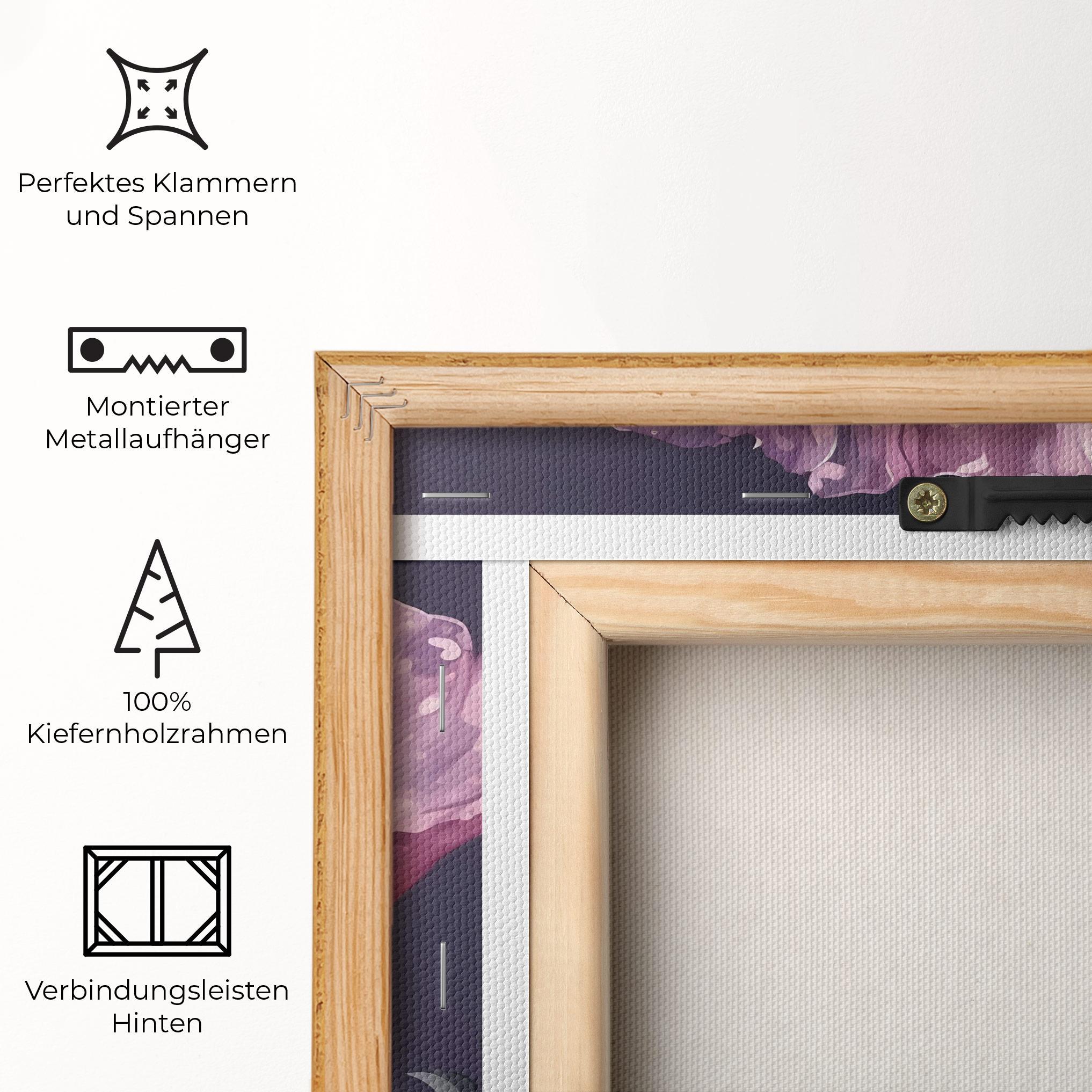 Leinwandbild Light Purple Poppy mockup 5