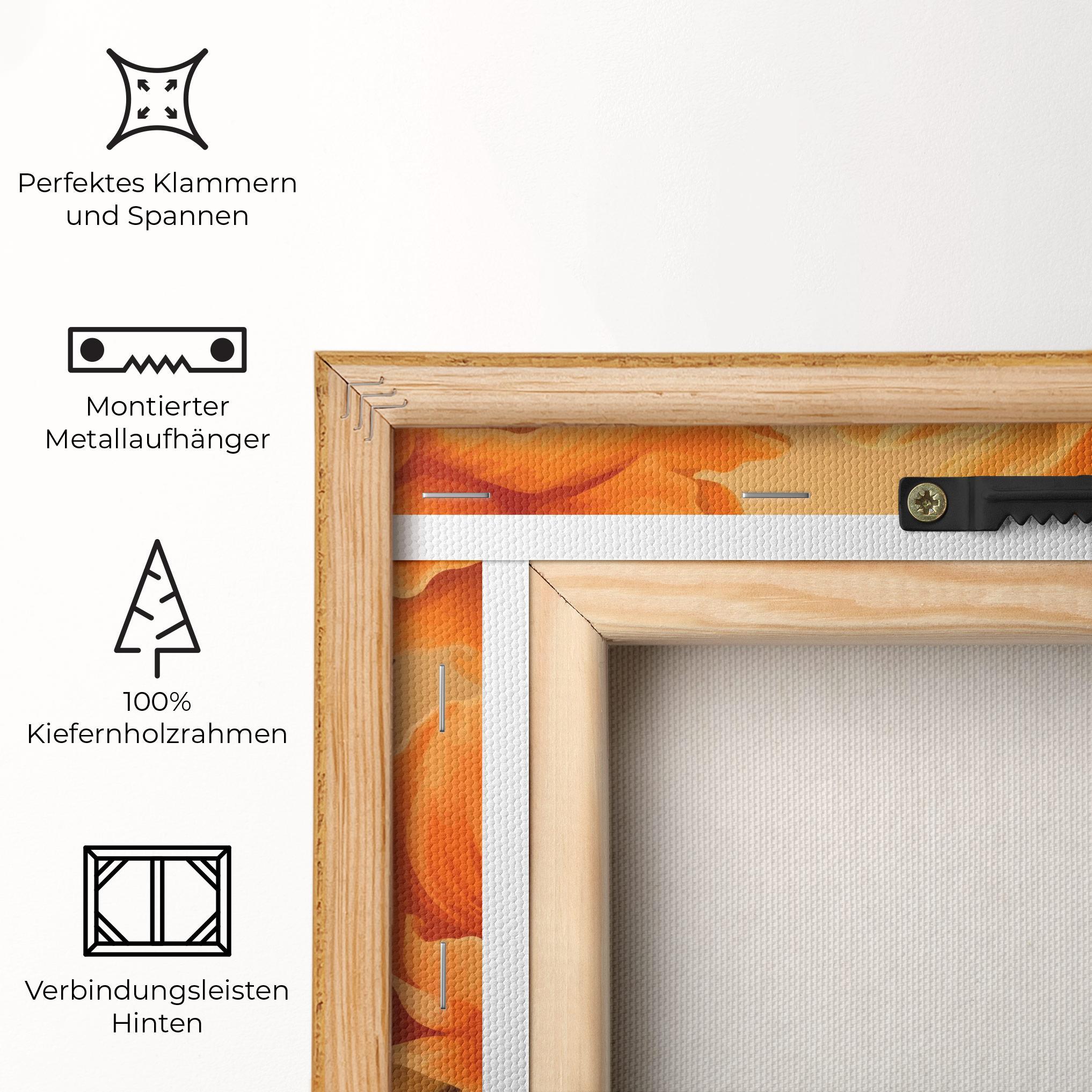 Leinwandbild Pastel Orange Poppy mockup 5