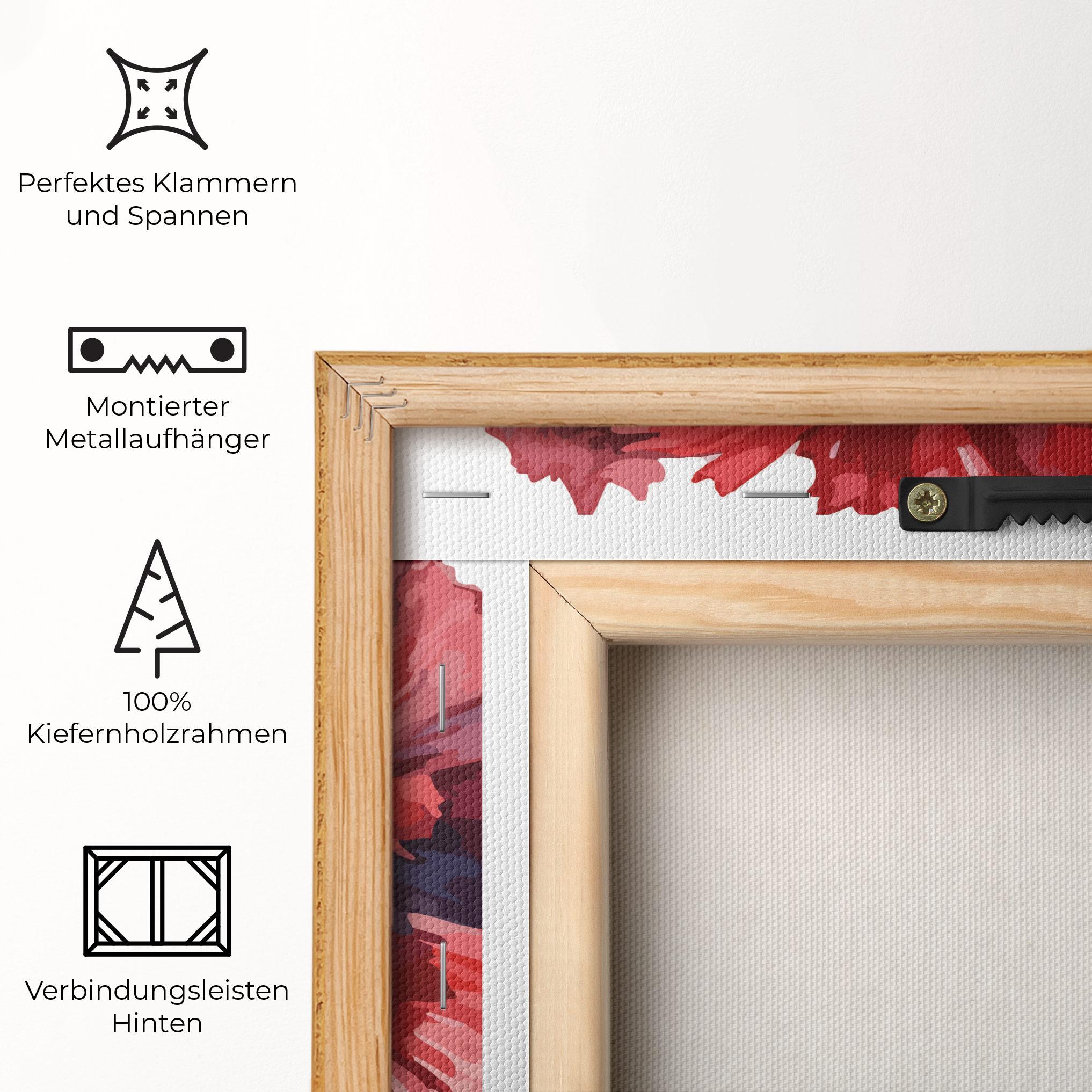 Leinwandbild Pretty Poppy mockup 5
