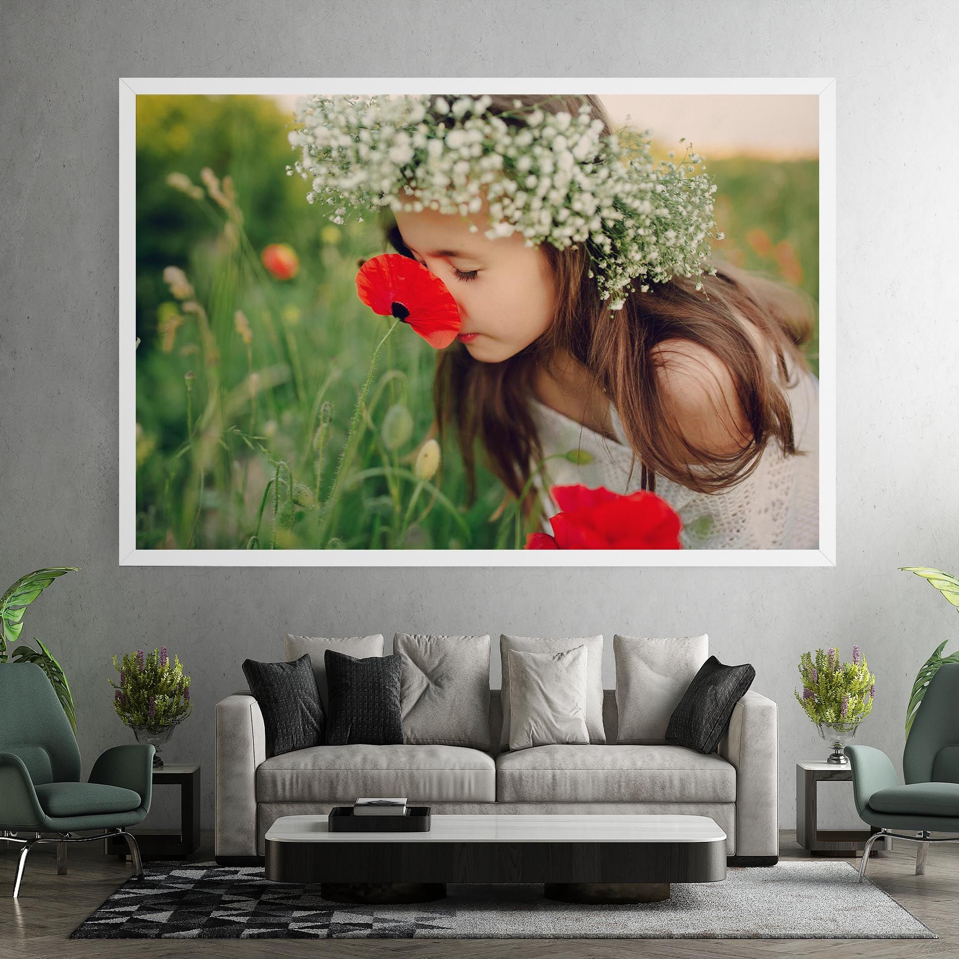 Girl With Poppies mockup 7