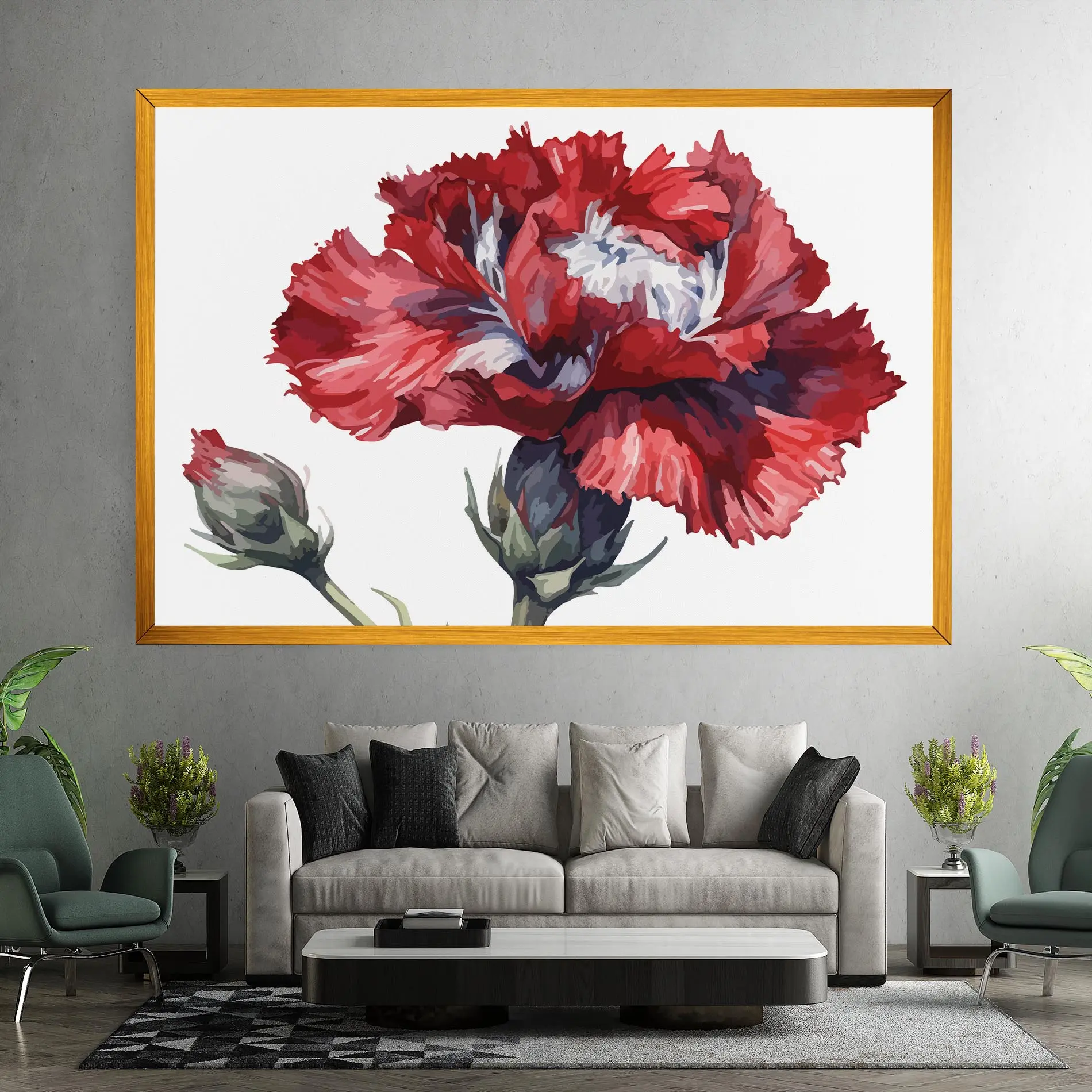 Leinwandbild Pretty Poppy mockup 7
