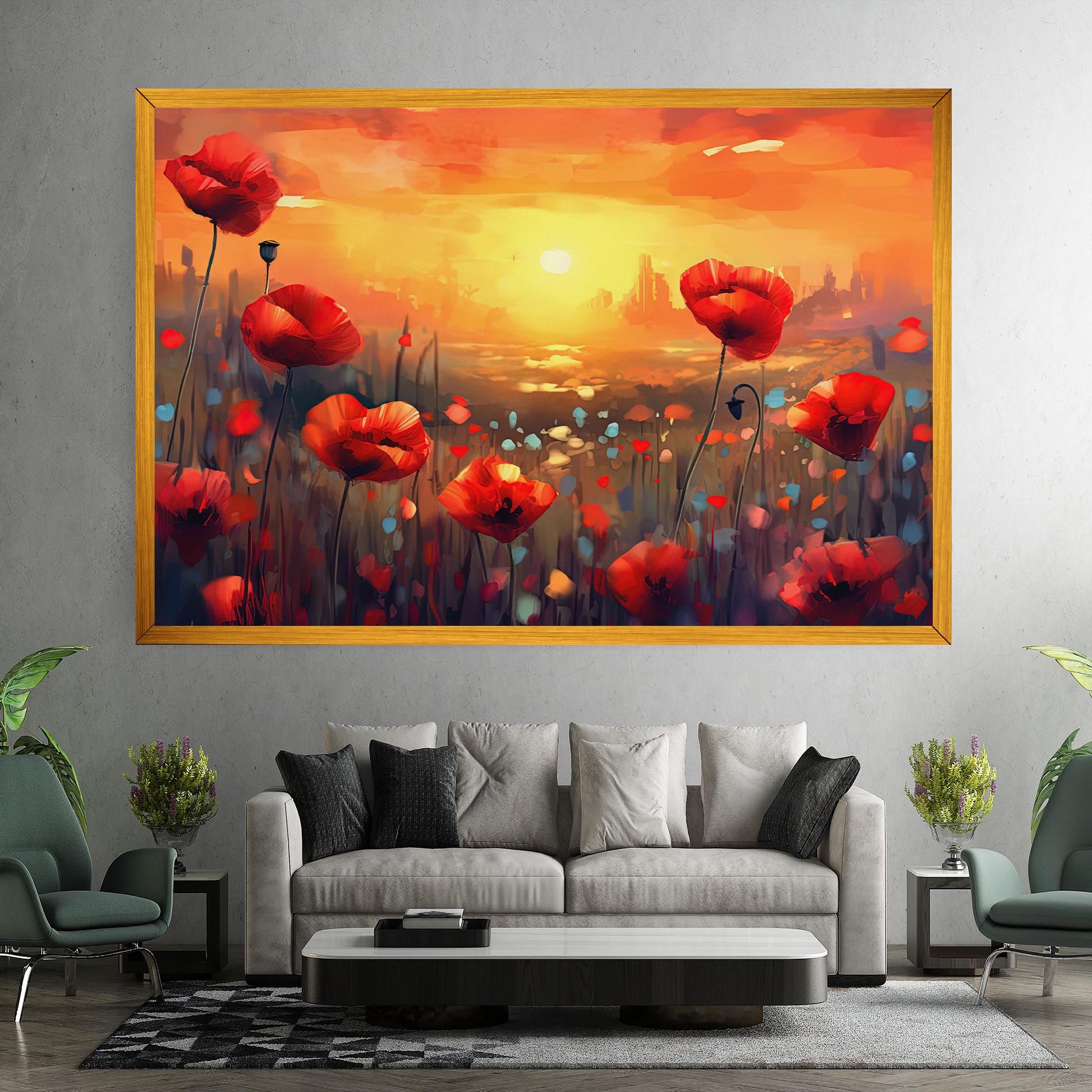 Sunrise Painting Poppies mockup 7