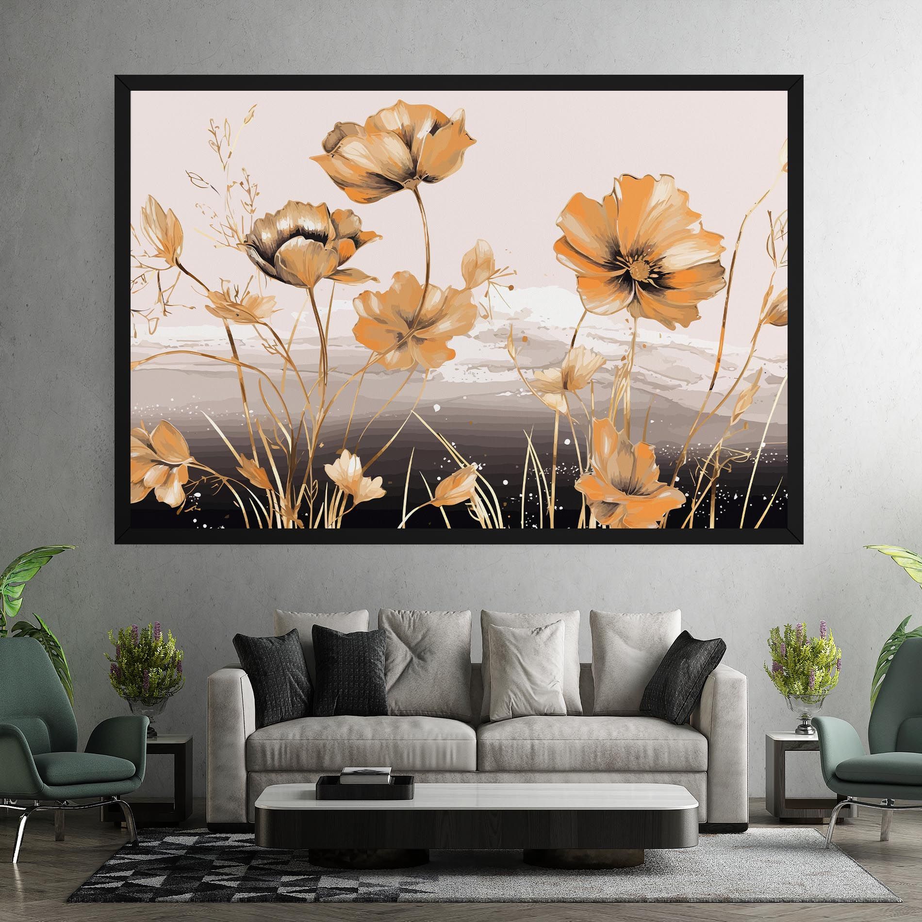 Gold Black Poppy mockup 7