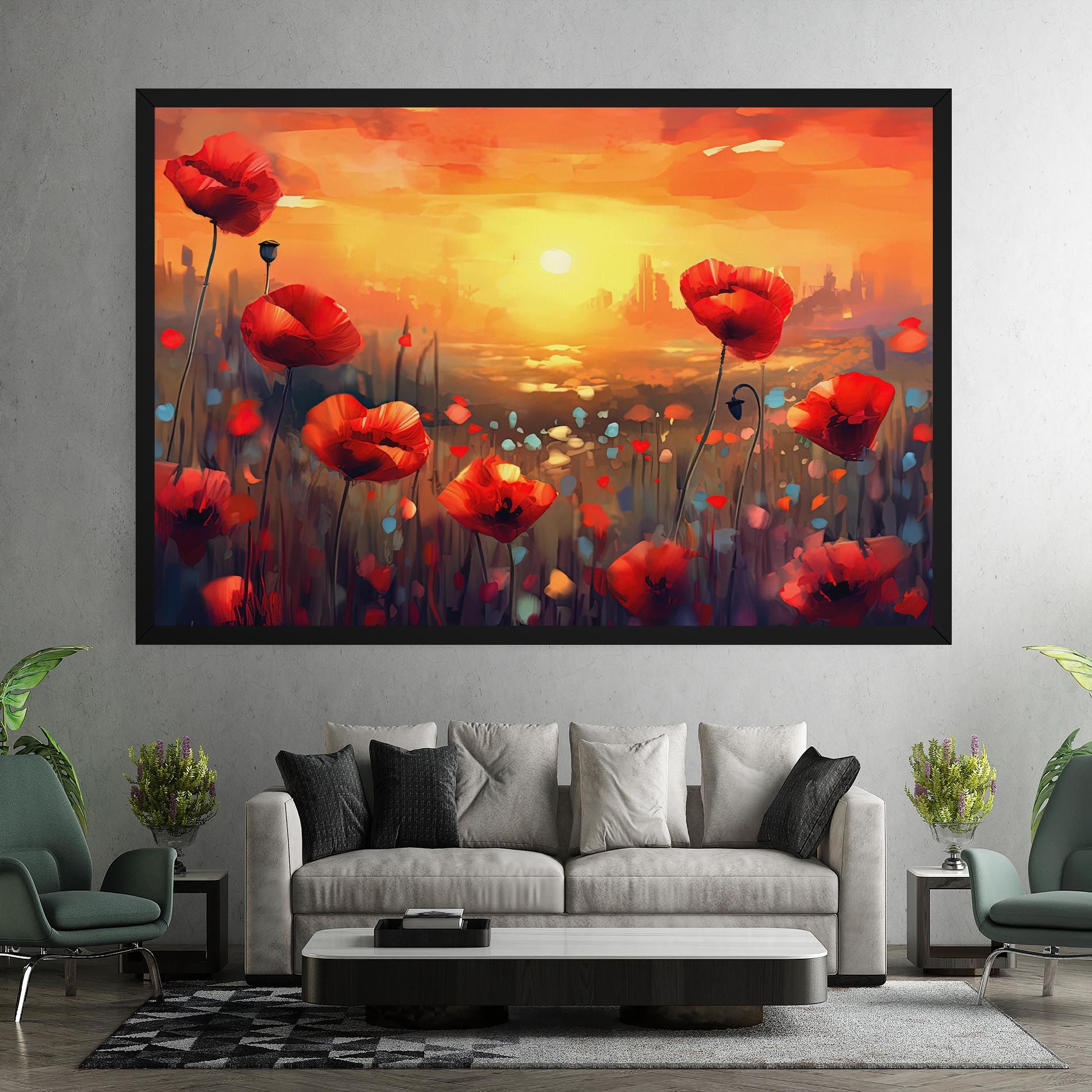 Sunrise Painting Poppies mockup 7