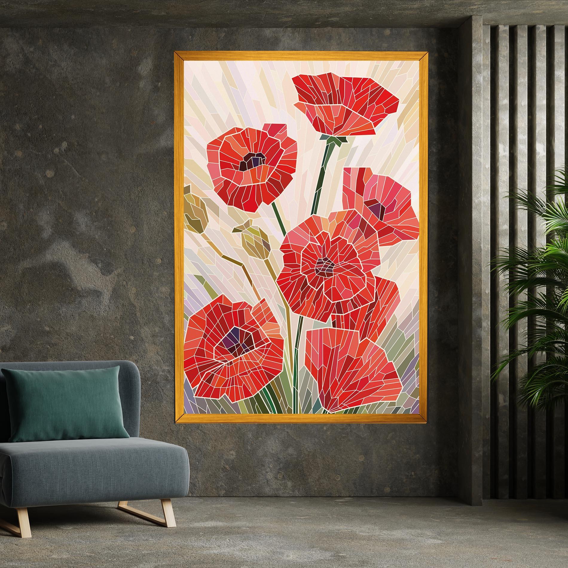 Leinwandbild Poppy Glass mockup 7
