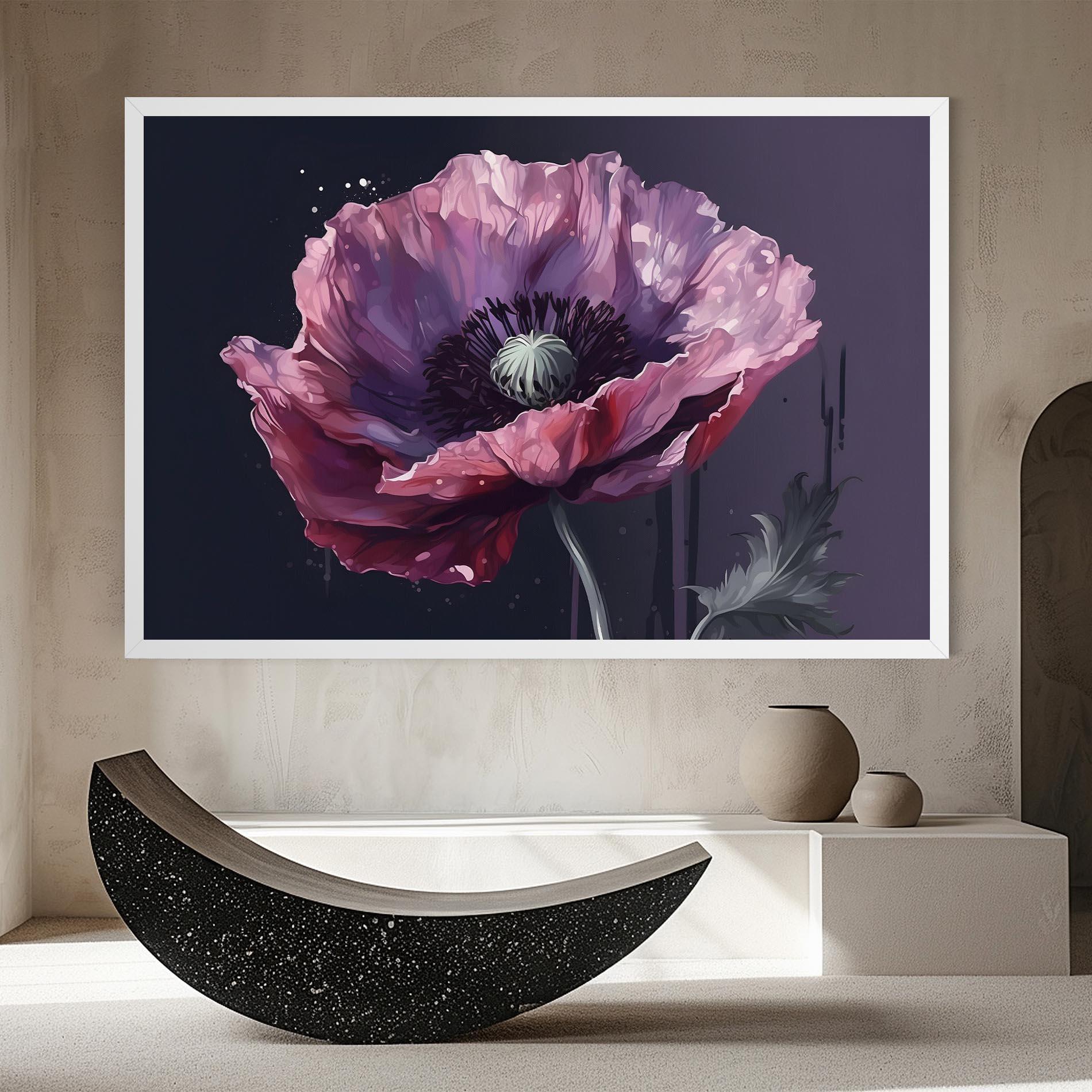 Leinwandbild Light Purple Poppy mockup 8