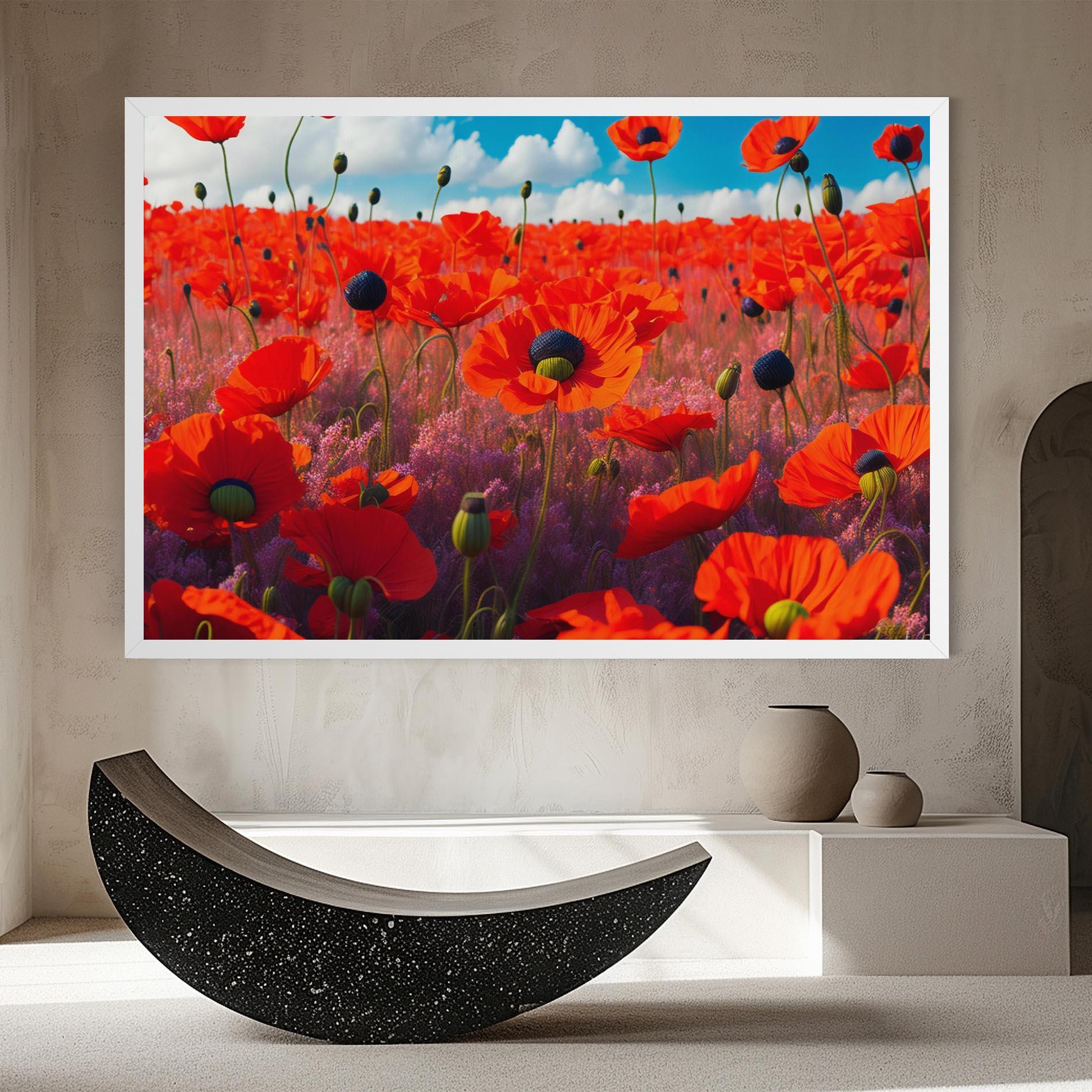 Leinwandbild Wild Poppies mockup 8
