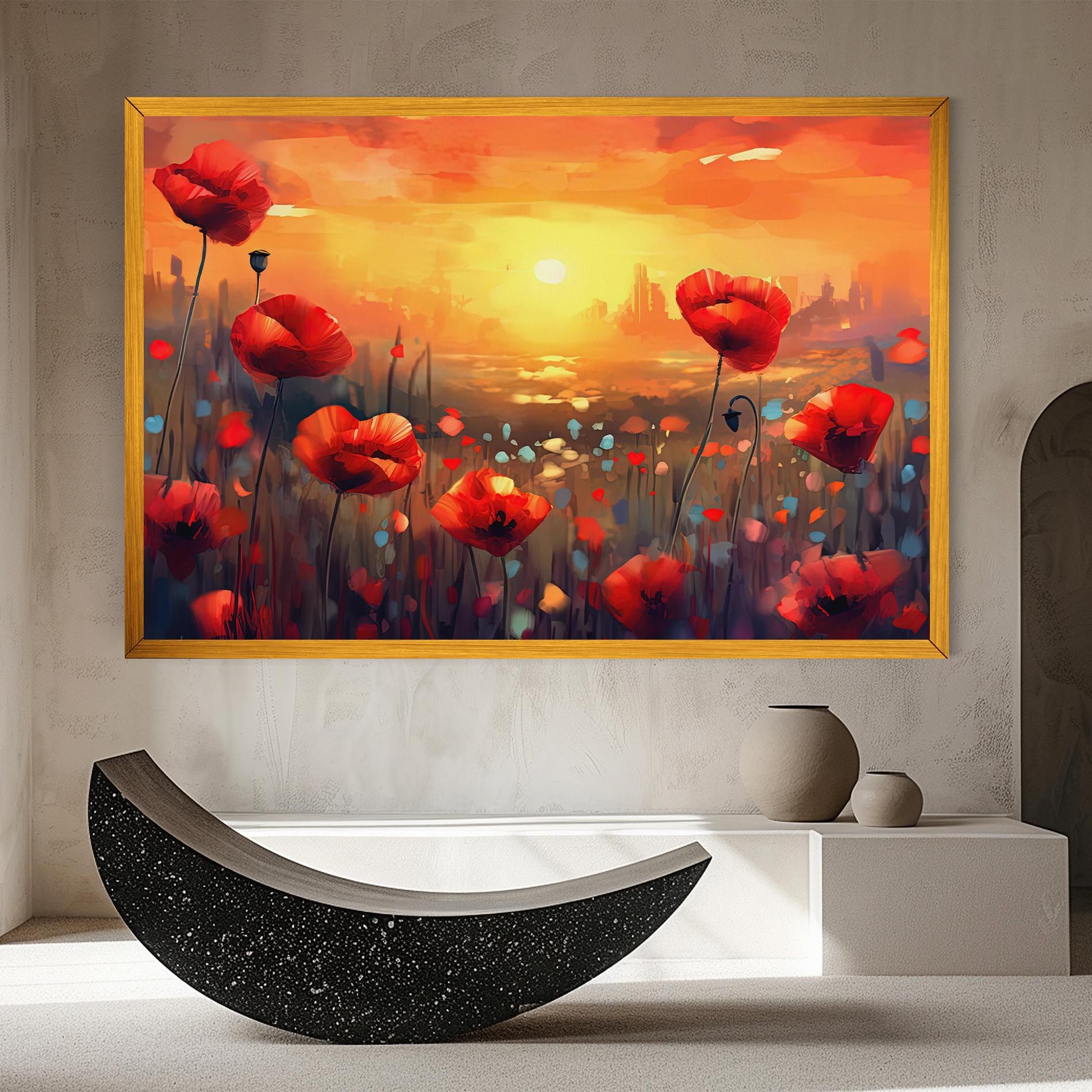 Sunrise Painting Poppies mockup 8