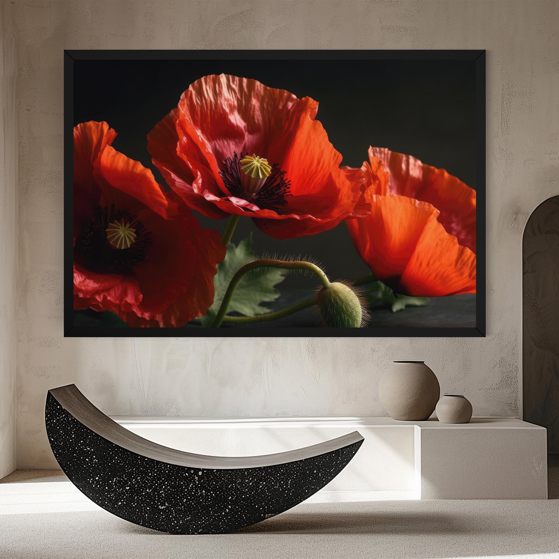 Leinwandbild 3 Pretty Poppies mockup 8