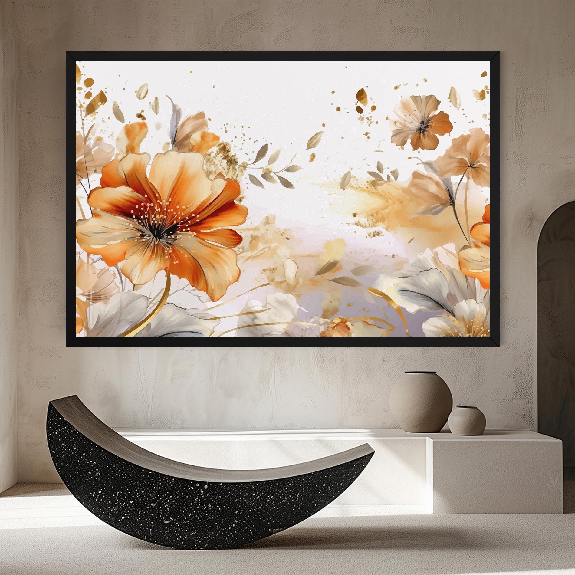 Gold Orange Poppy mockup 8