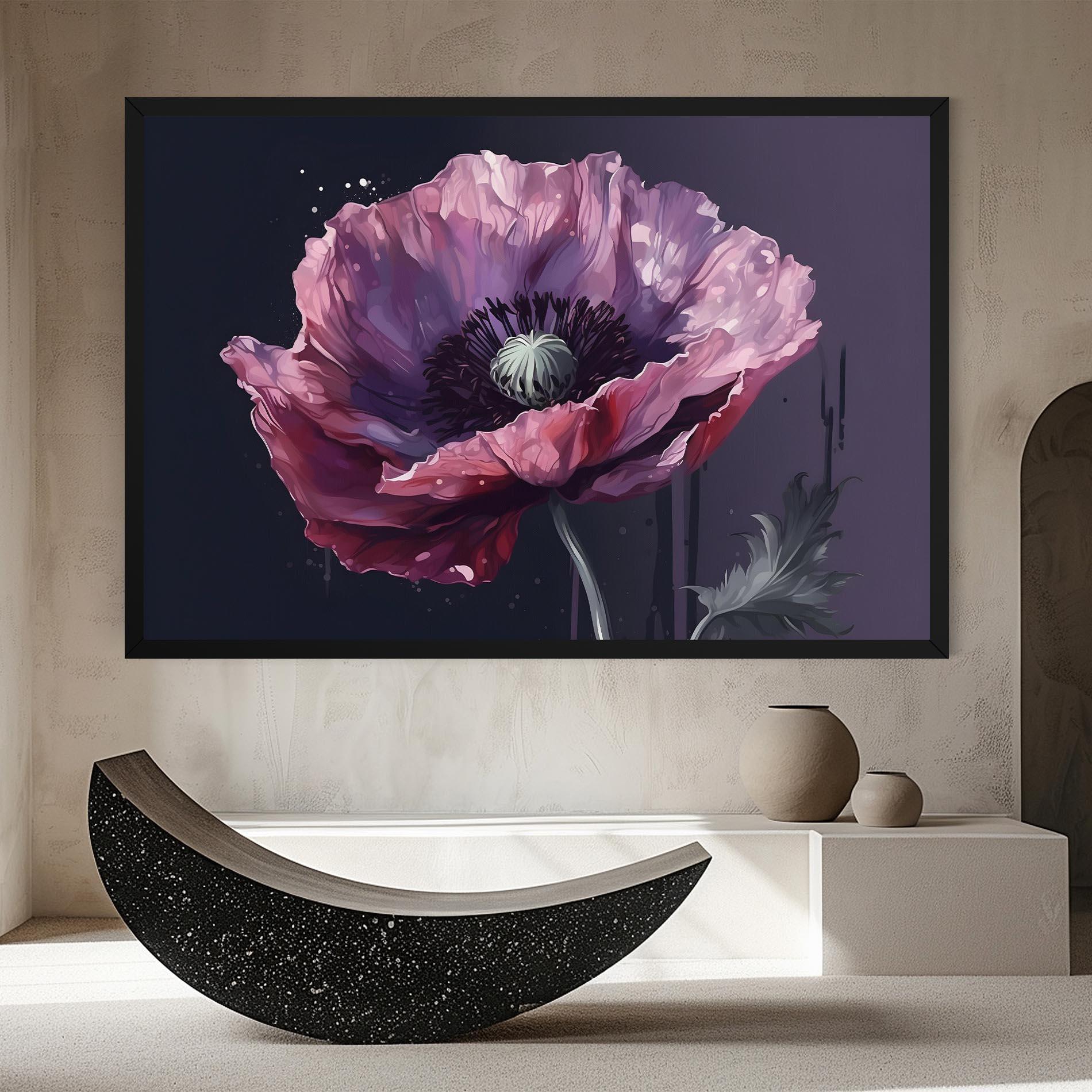 Leinwandbild Light Purple Poppy mockup 8