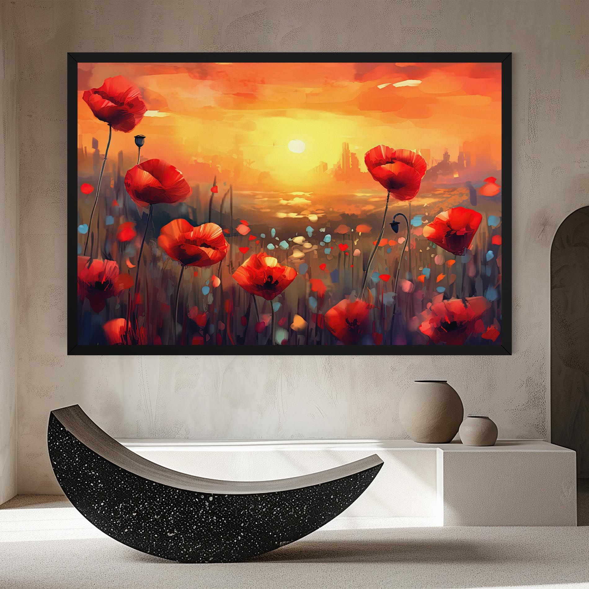 Sunrise Painting Poppies mockup 8