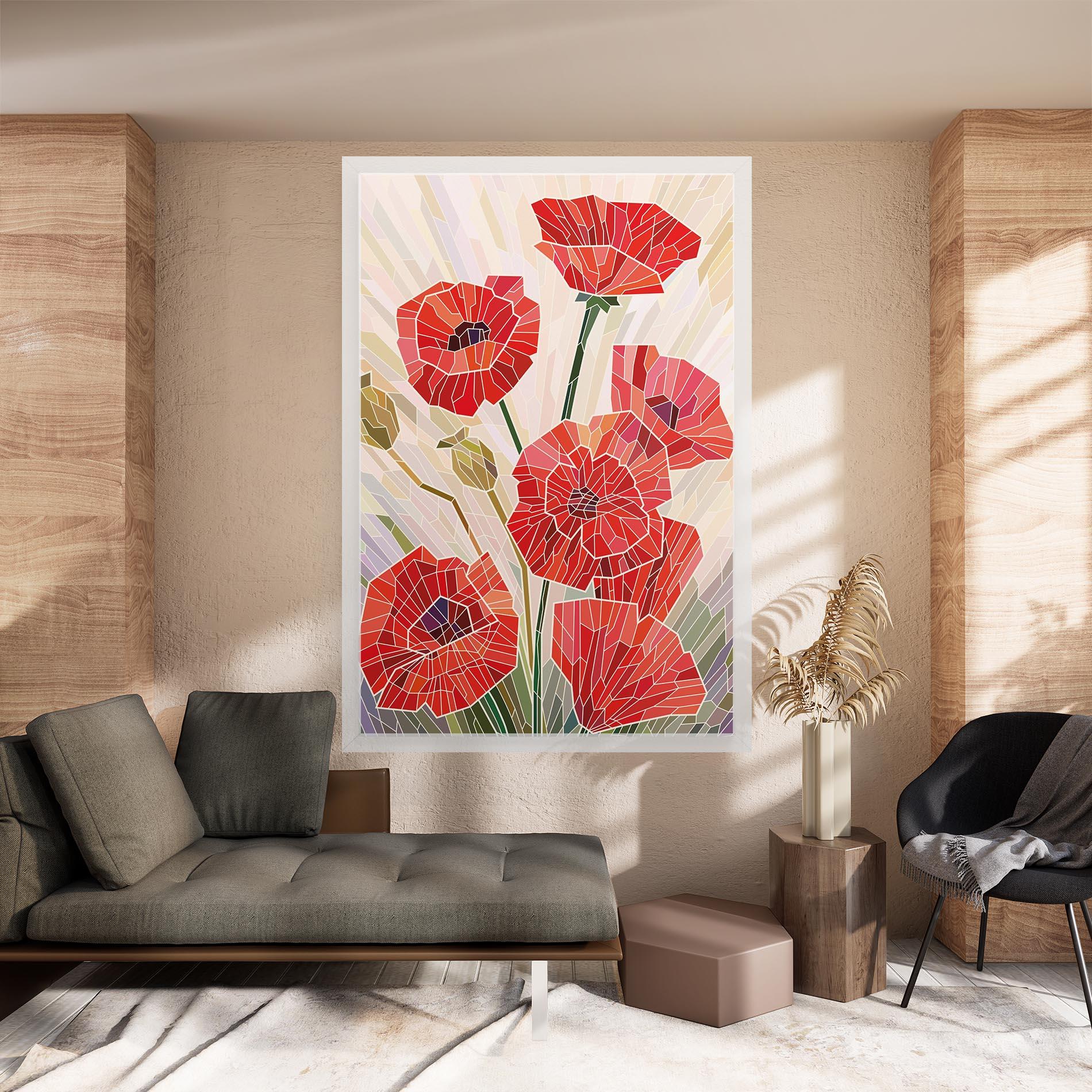 Leinwandbild Poppy Glass mockup 8