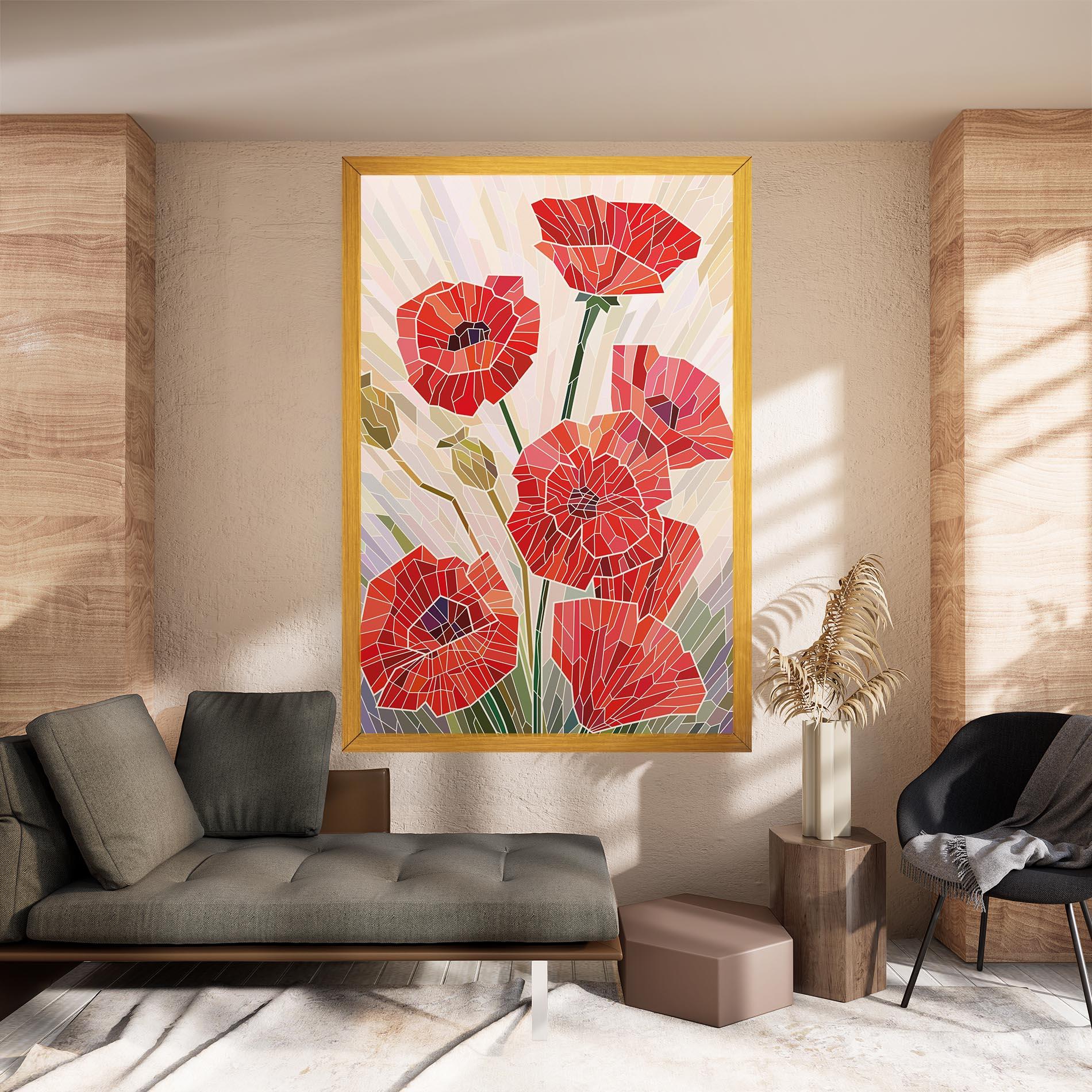 Leinwandbild Poppy Glass mockup 8