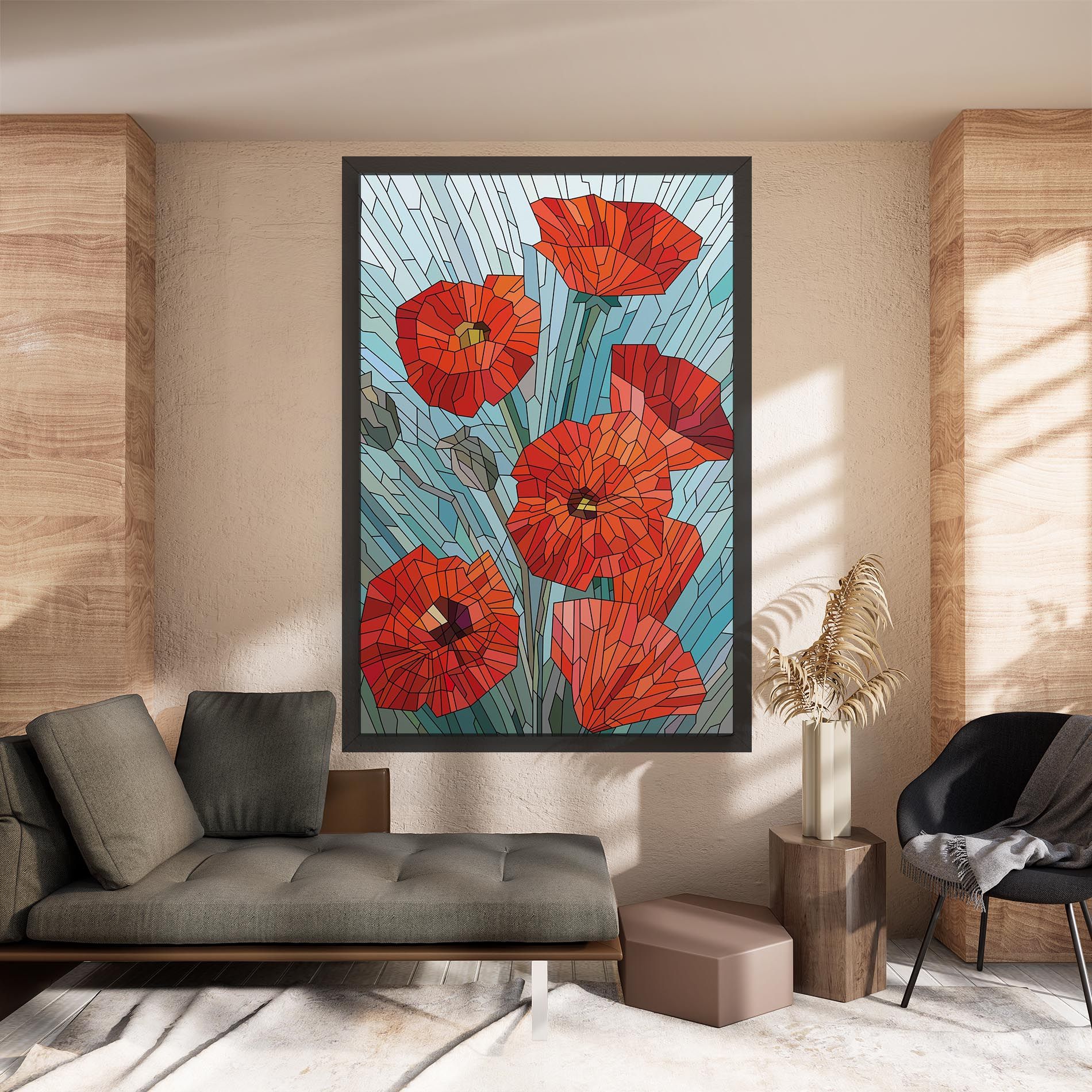 Blue Glass Poppy mockup 8