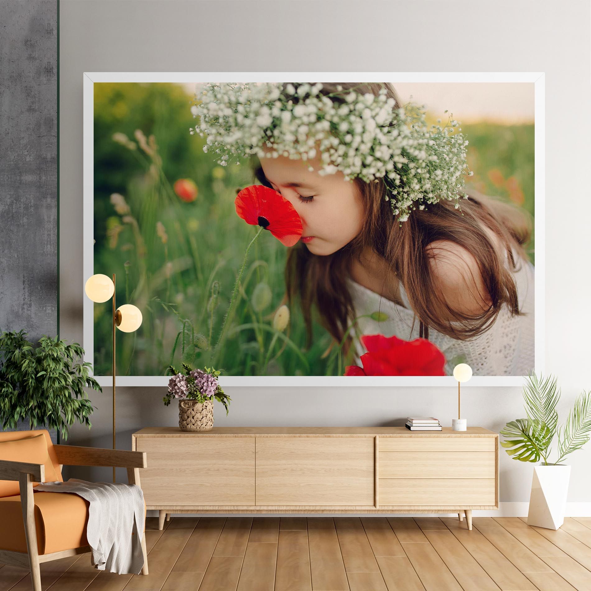 Girl With Poppies mockup 9