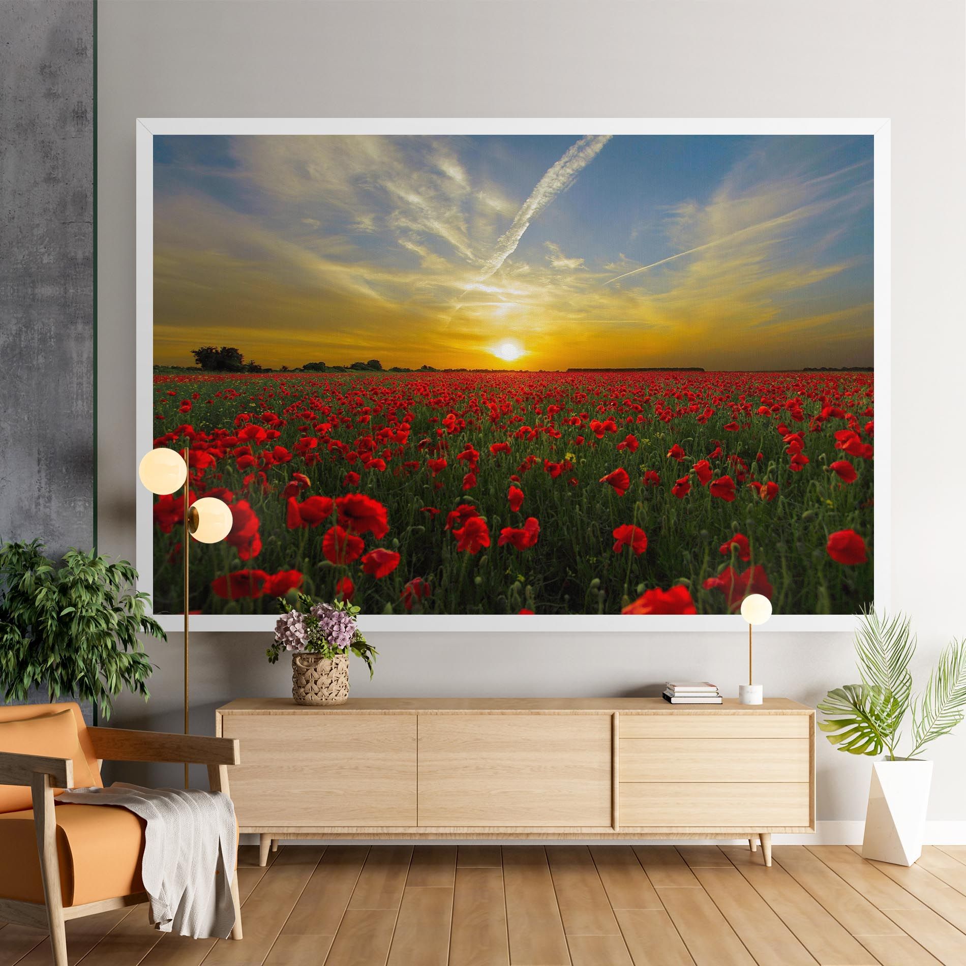 Poppies Sunset mockup 9
