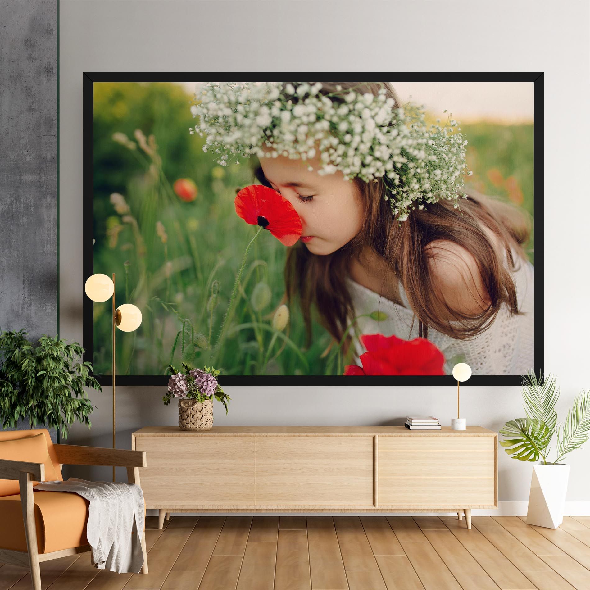 Girl With Poppies mockup 9