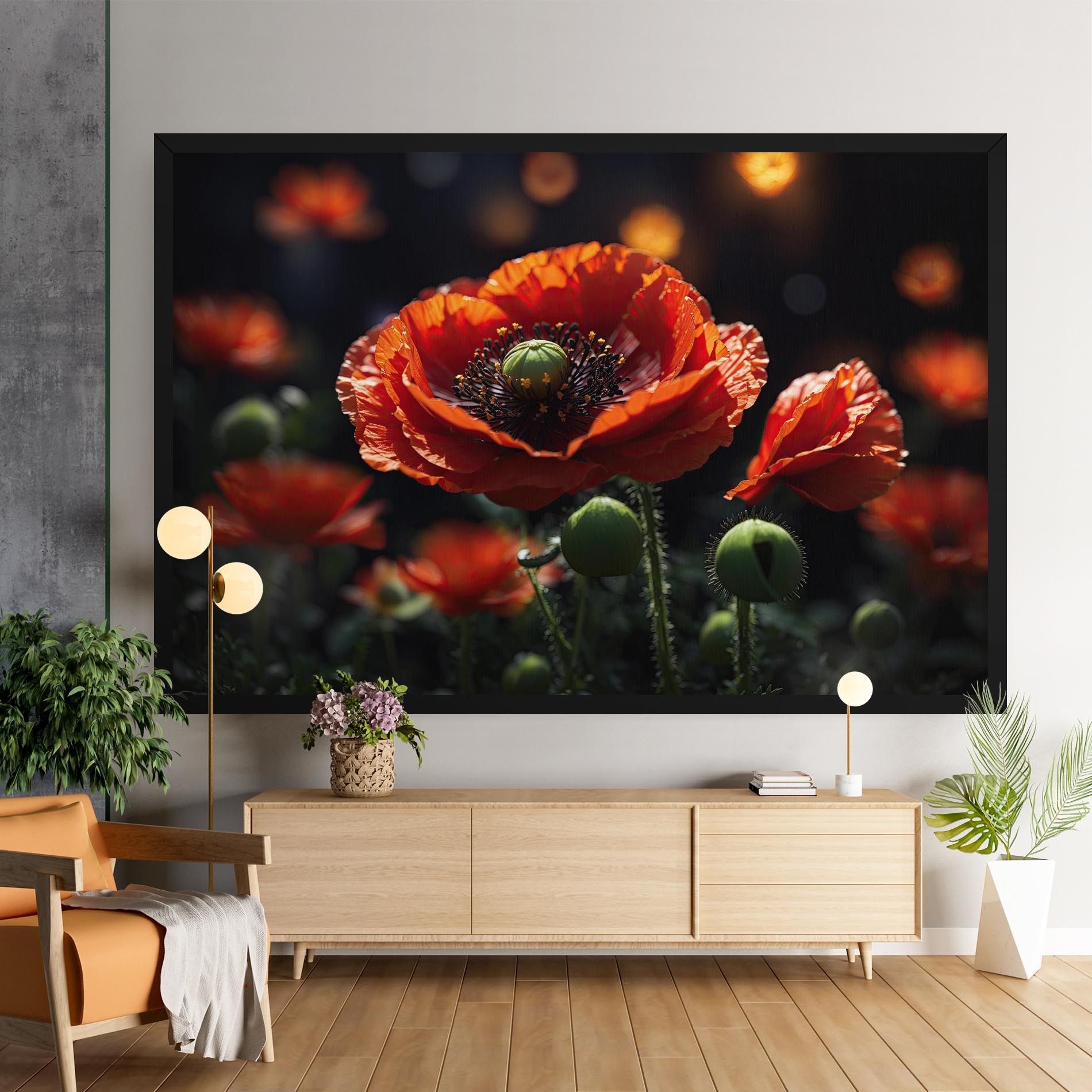 Red Poppy Close Up mockup 9