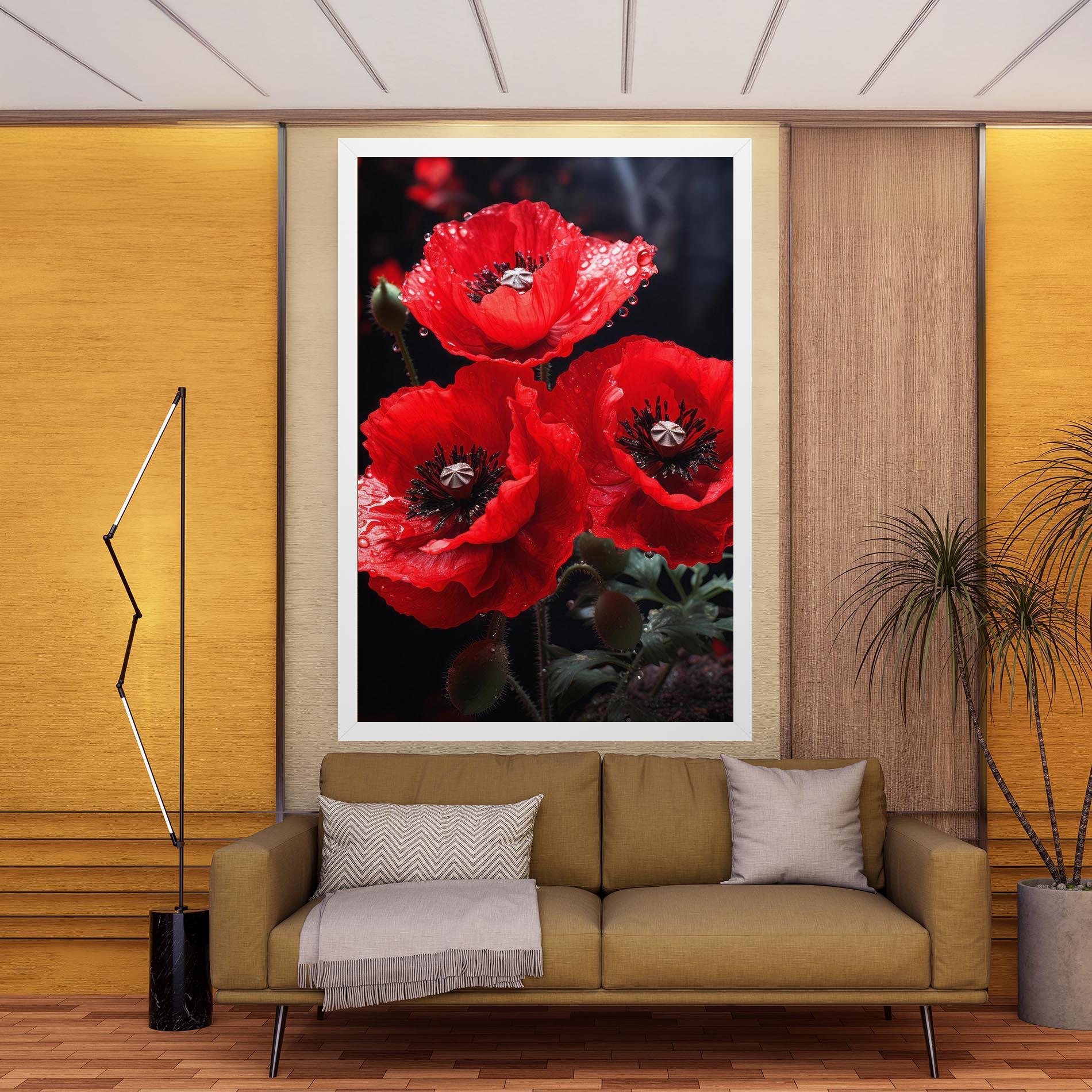 Leinwandbild Red Poppy mockup 9