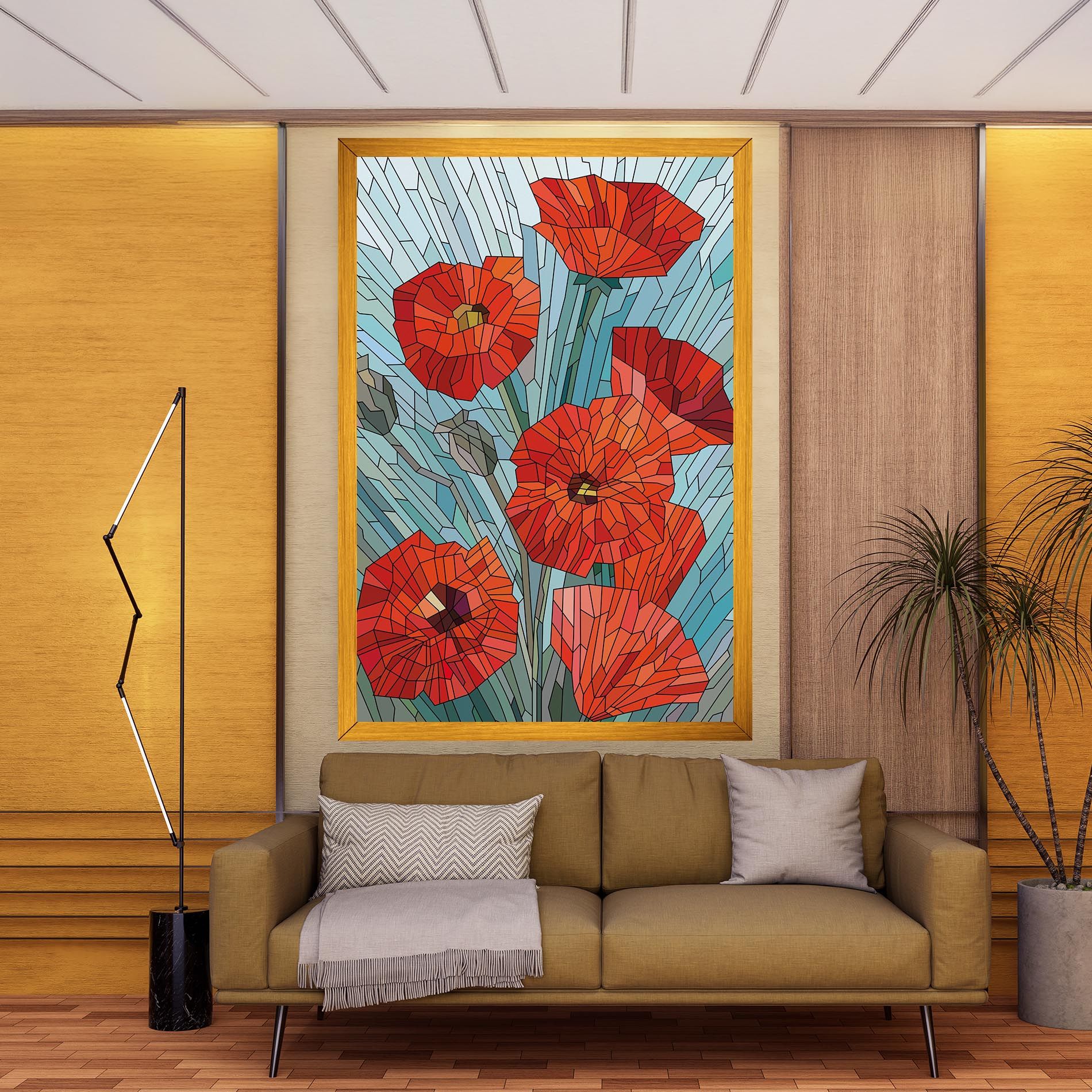 Blue Glass Poppy mockup 9