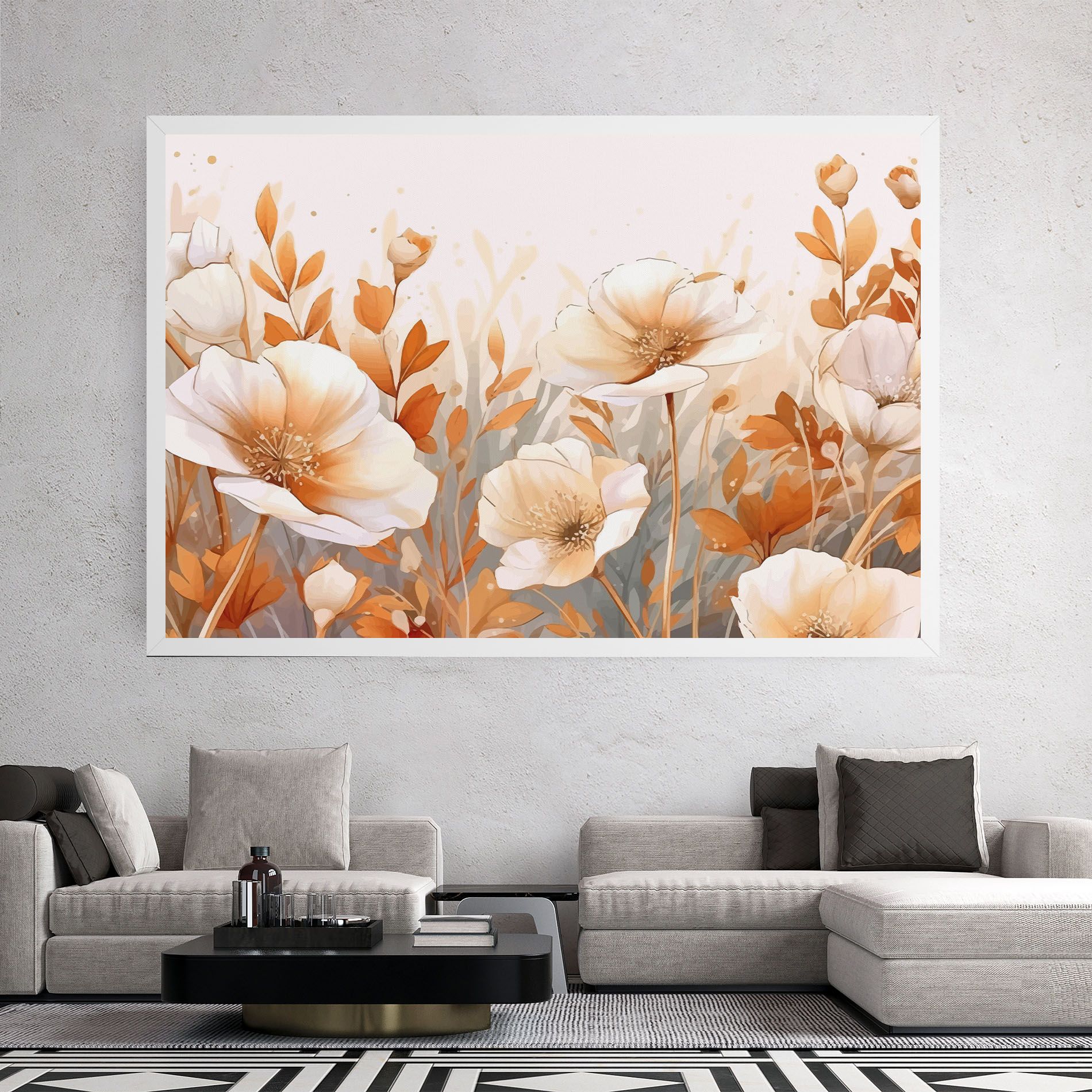 Orange Cream Poppy mockup 2