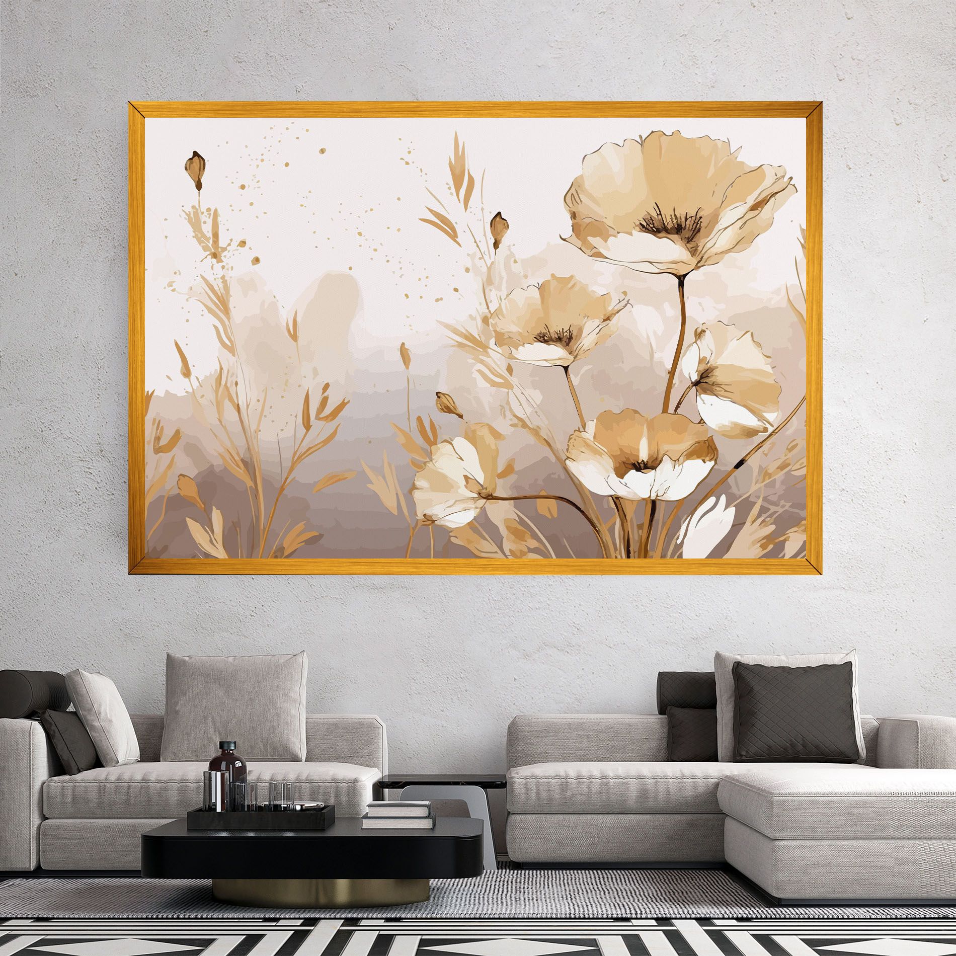 Gold Cream Poppy mockup 2